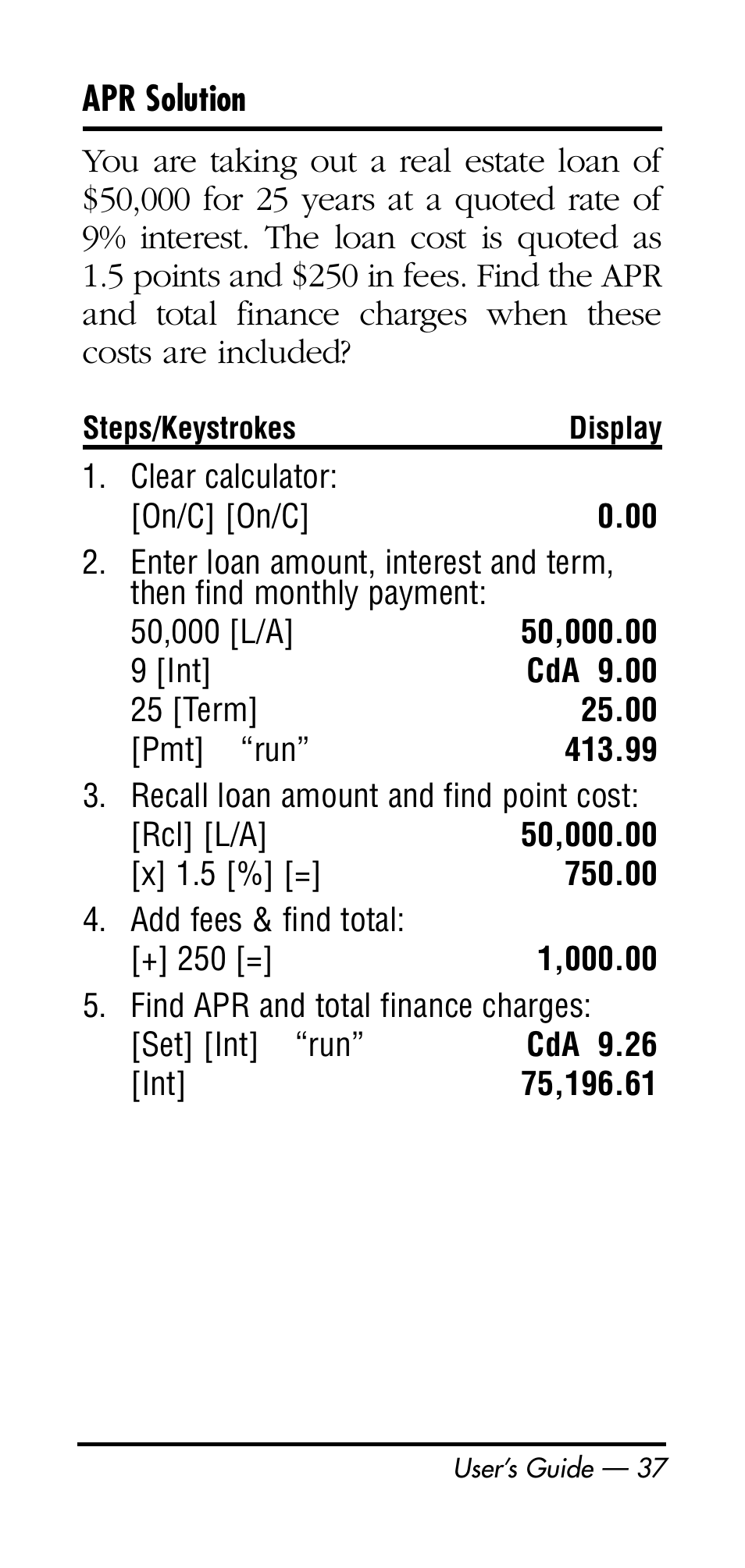 Calculated Industries 3126 User Manual | Page 37 / 64