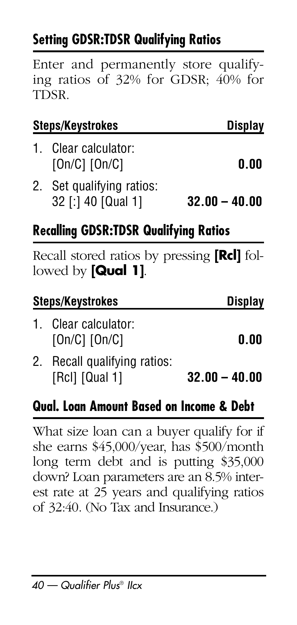 Calculated Industries 3126 User Manual | Page 40 / 64