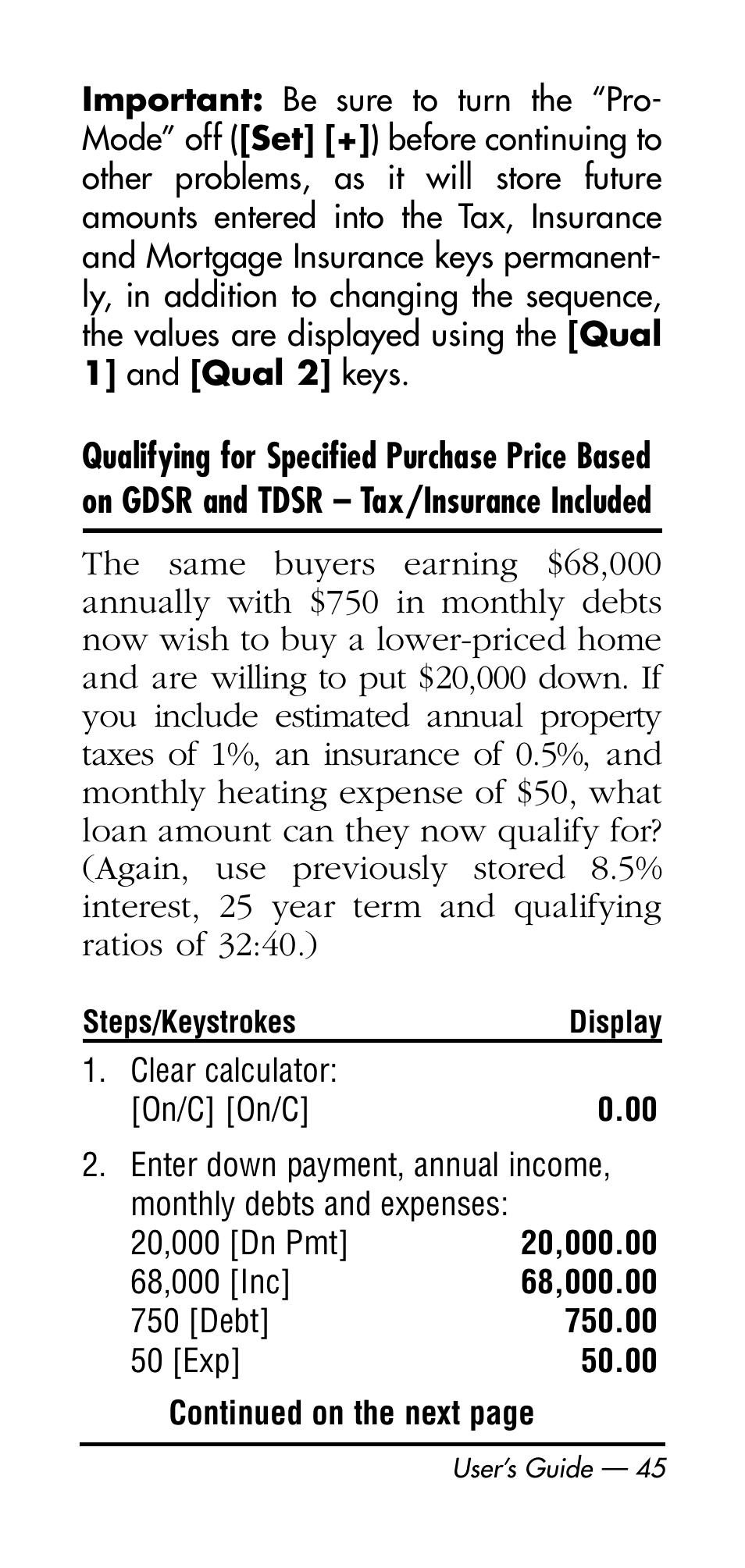 Calculated Industries 3126 User Manual | Page 45 / 64