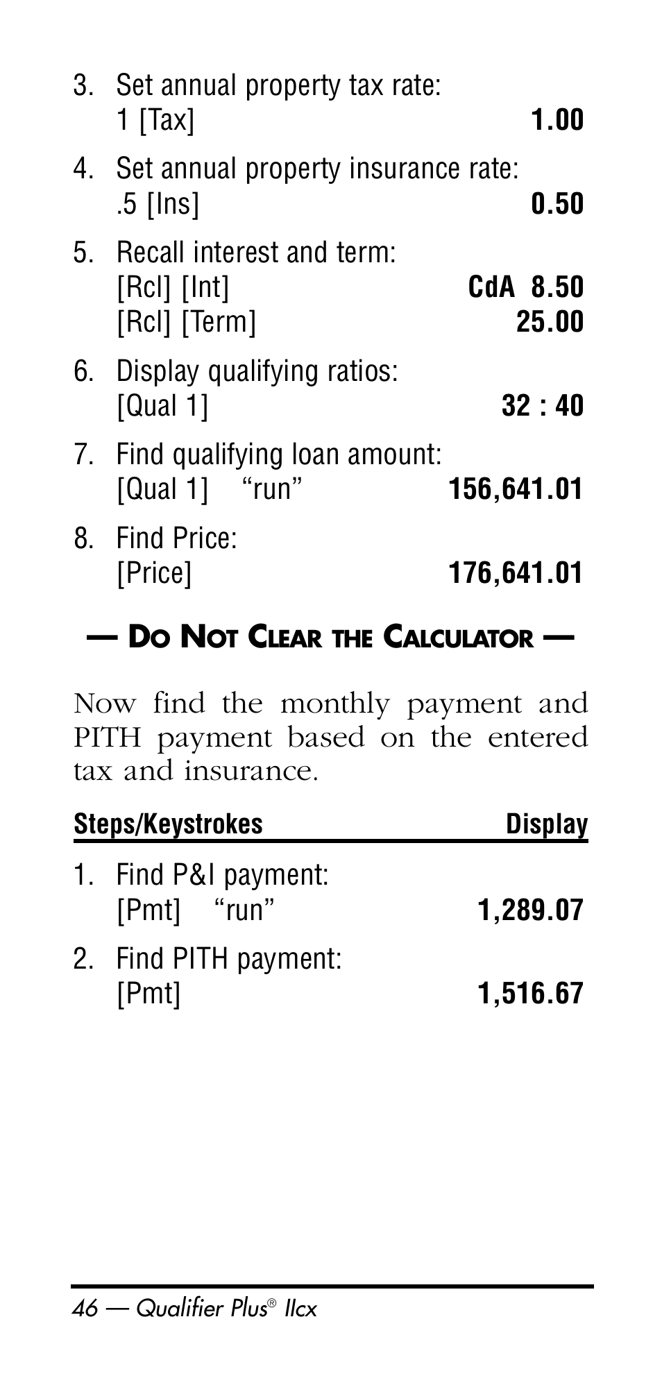 Calculated Industries 3126 User Manual | Page 46 / 64