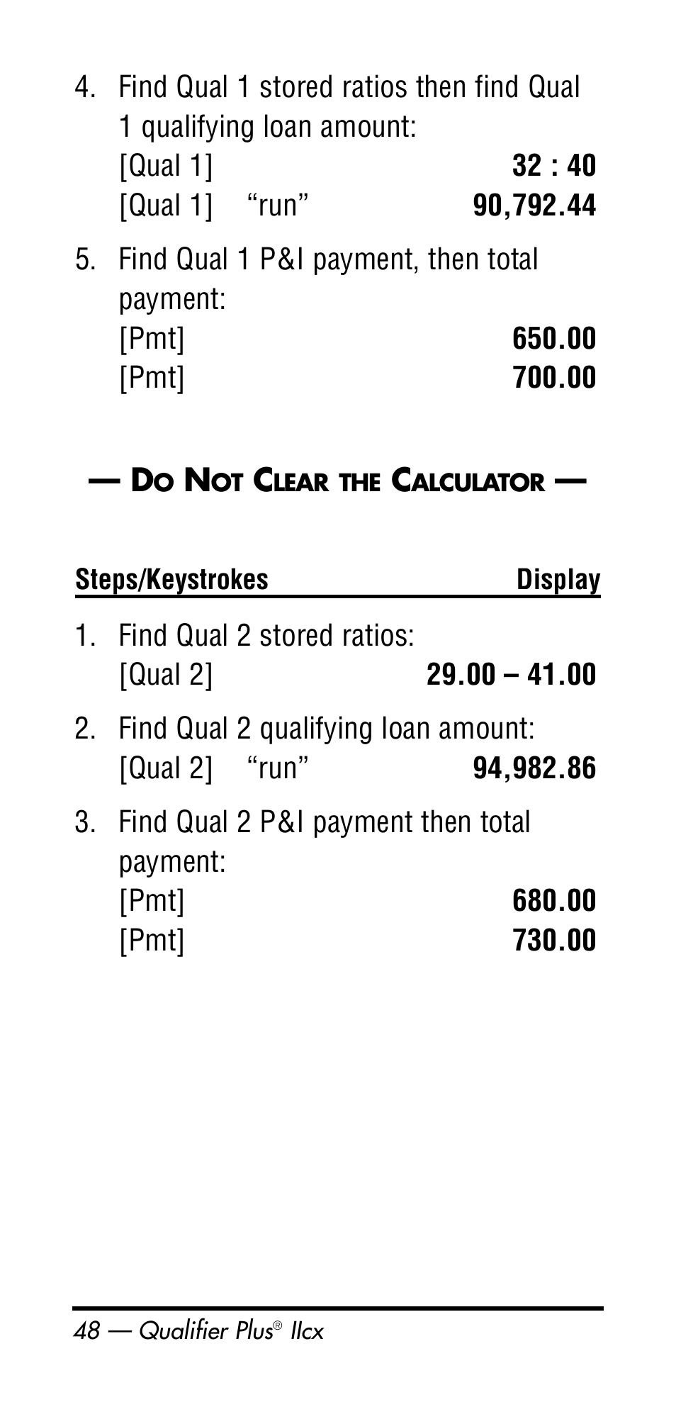 Calculated Industries 3126 User Manual | Page 48 / 64