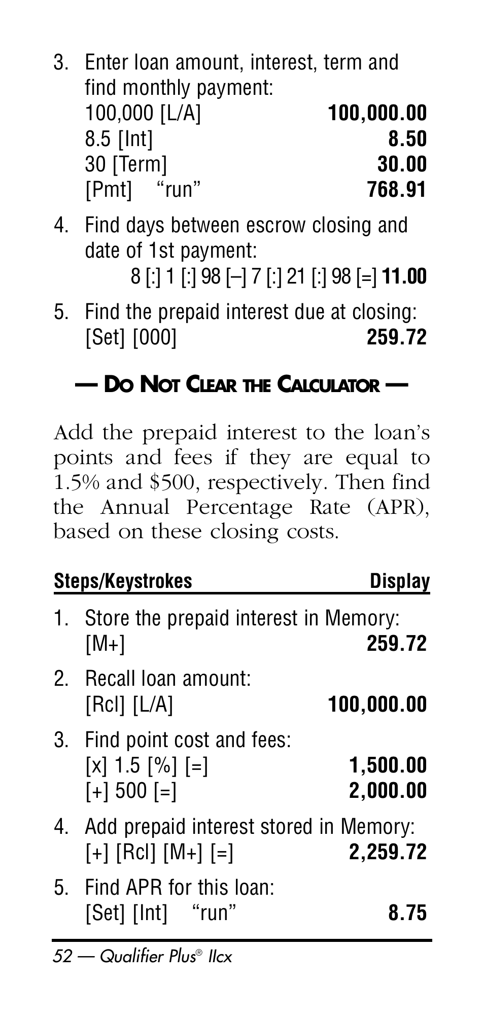 Calculated Industries 3126 User Manual | Page 52 / 64