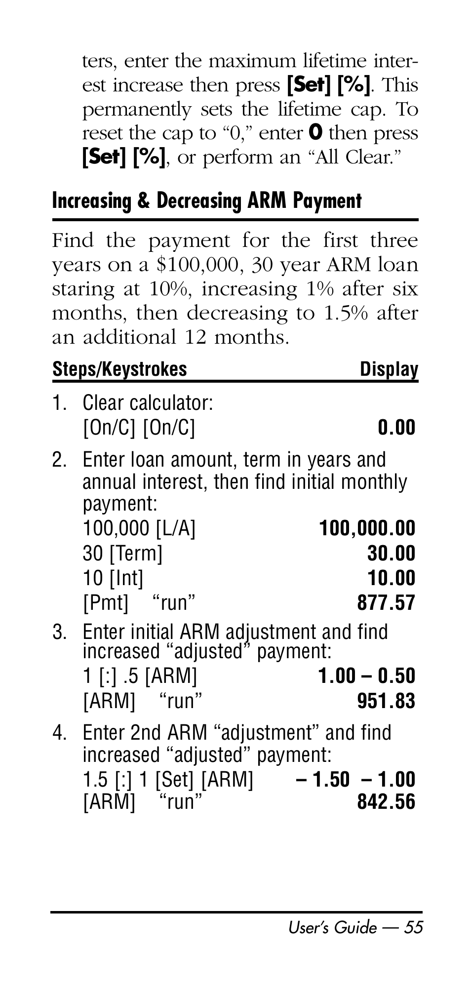 Calculated Industries 3126 User Manual | Page 55 / 64