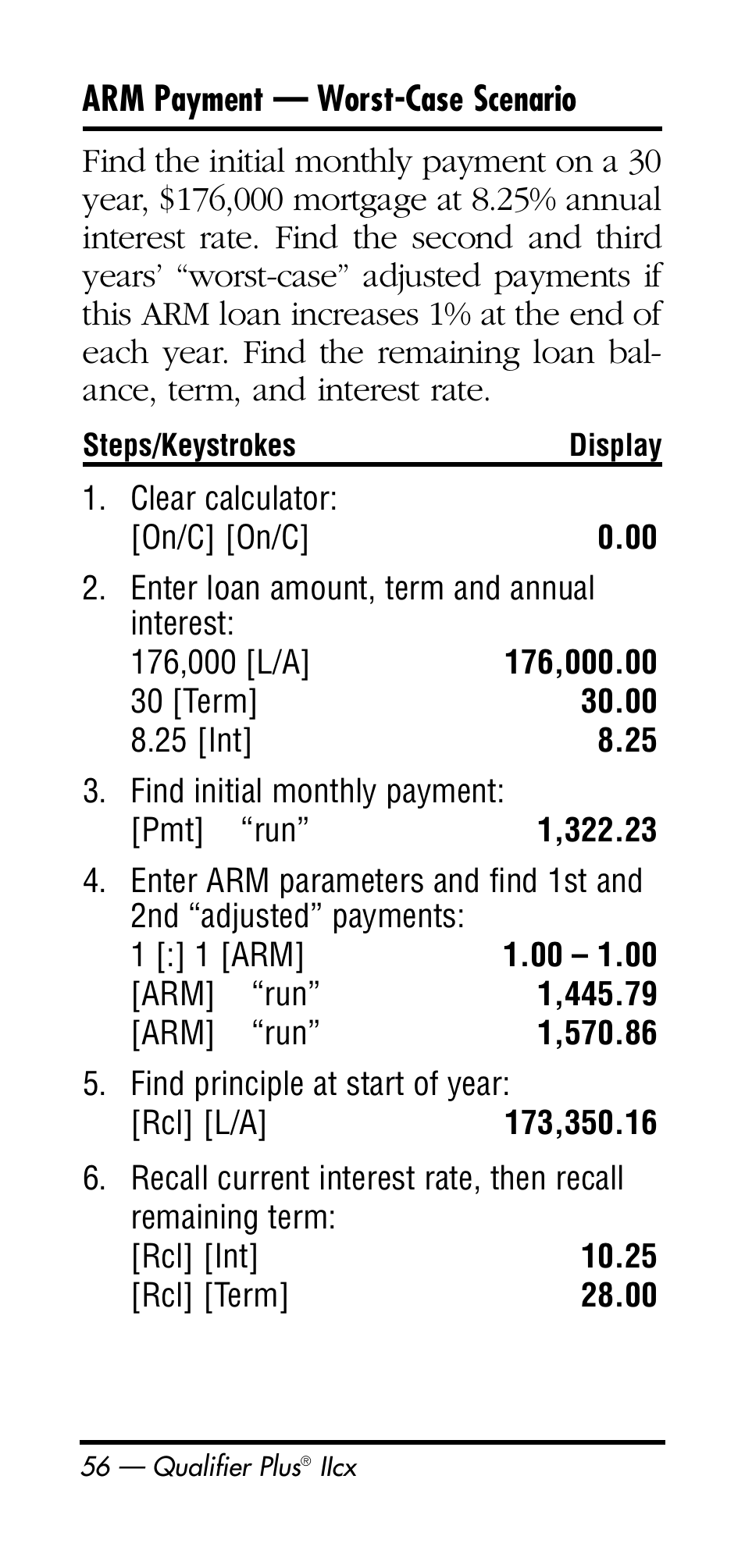 Calculated Industries 3126 User Manual | Page 56 / 64