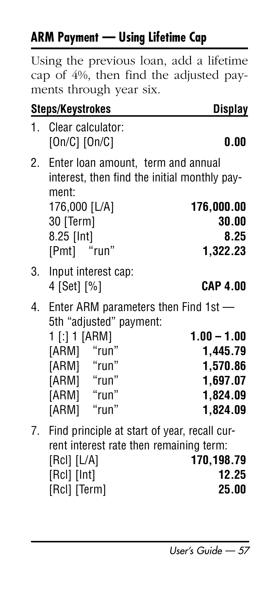 Calculated Industries 3126 User Manual | Page 57 / 64