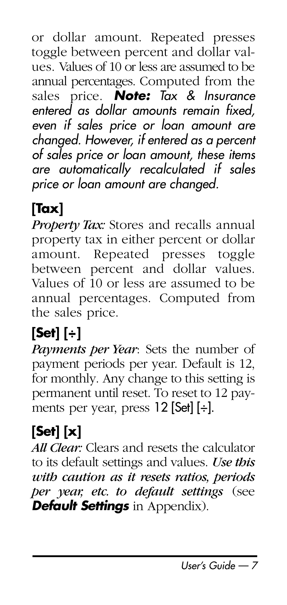 Calculated Industries 3126 User Manual | Page 7 / 64