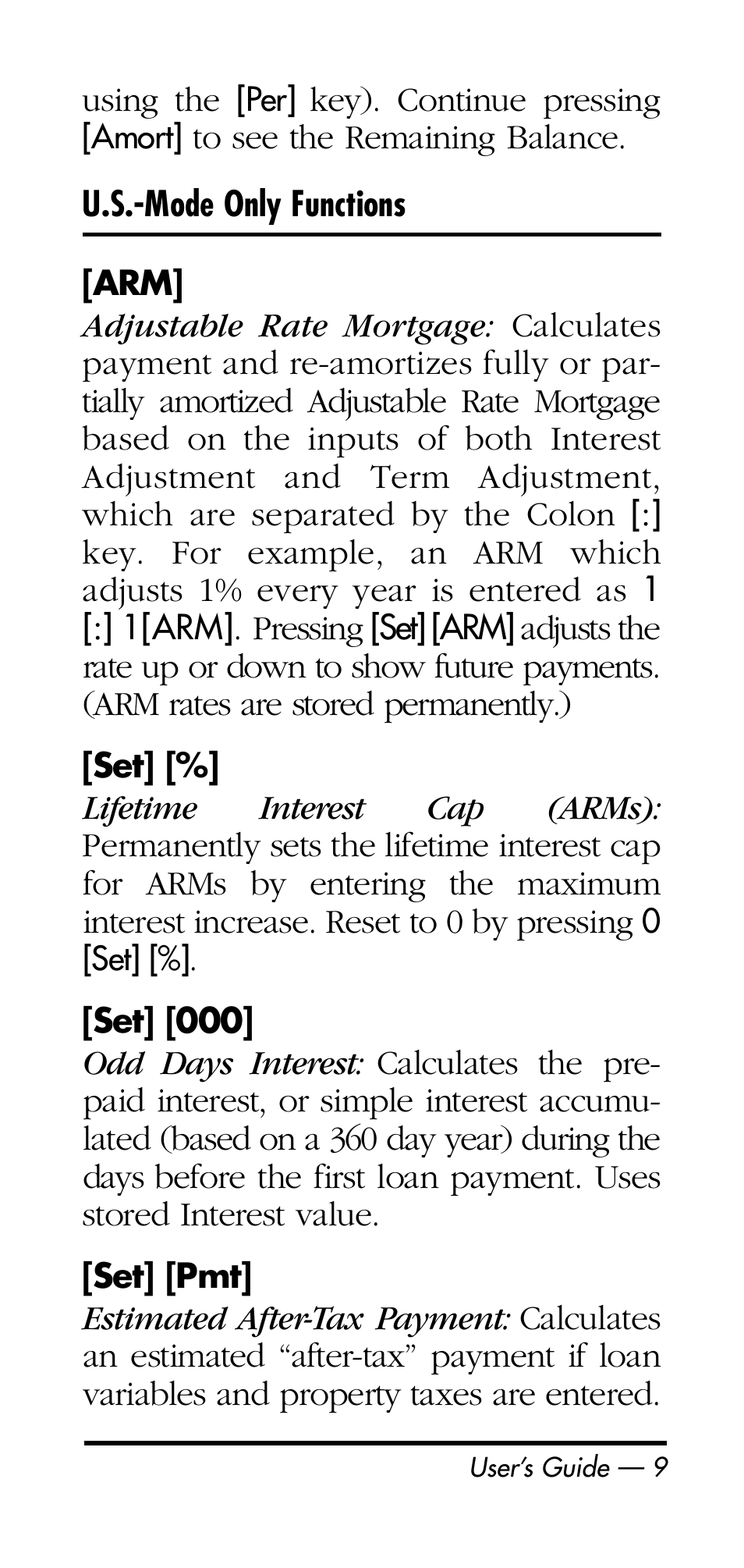 Calculated Industries 3126 User Manual | Page 9 / 64