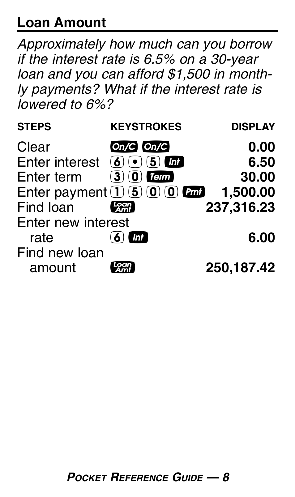 Calculated Industries 3430 Pocket Reference Guide User Manual | Page 12 / 43