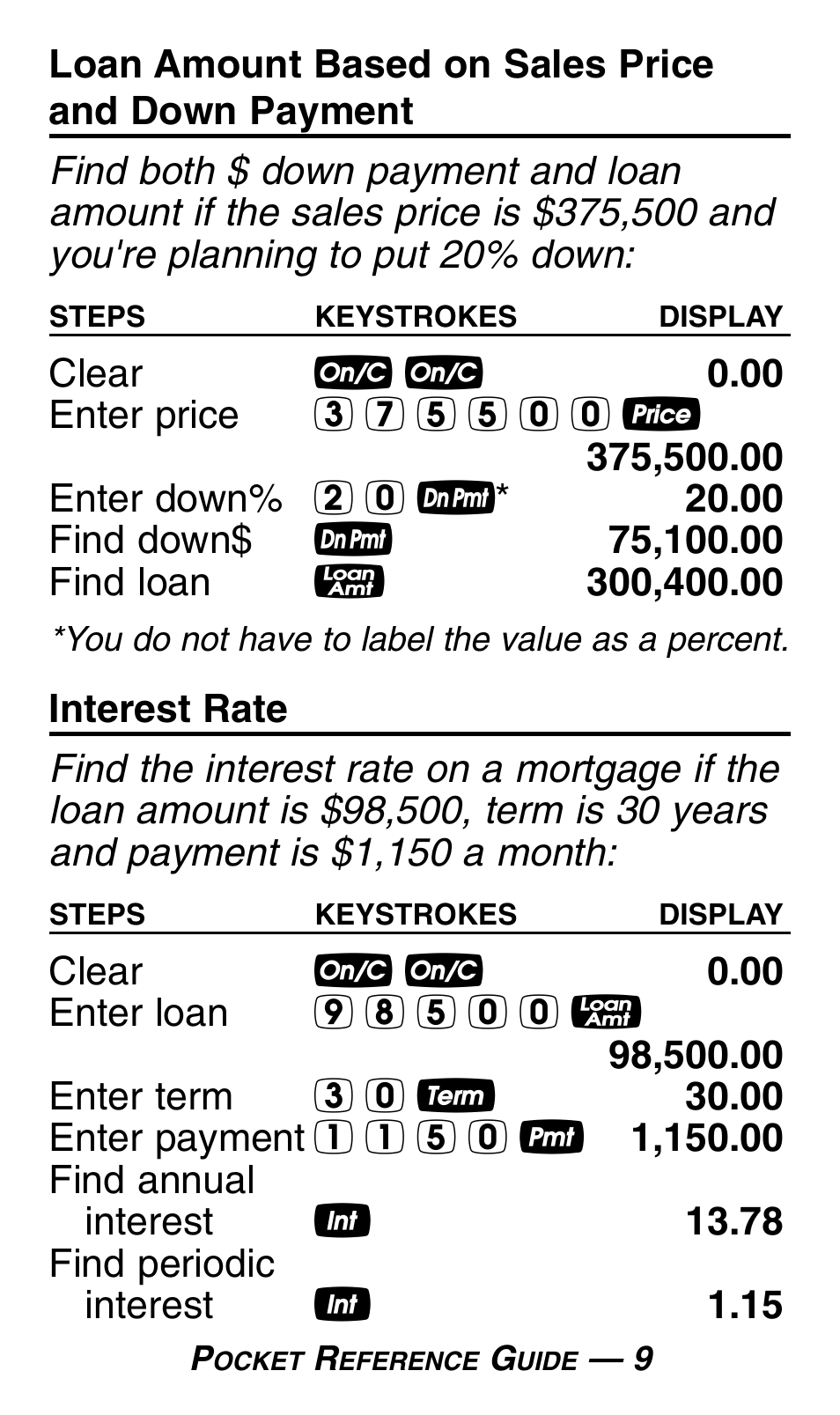 Calculated Industries 3430 Pocket Reference Guide User Manual | Page 13 / 43