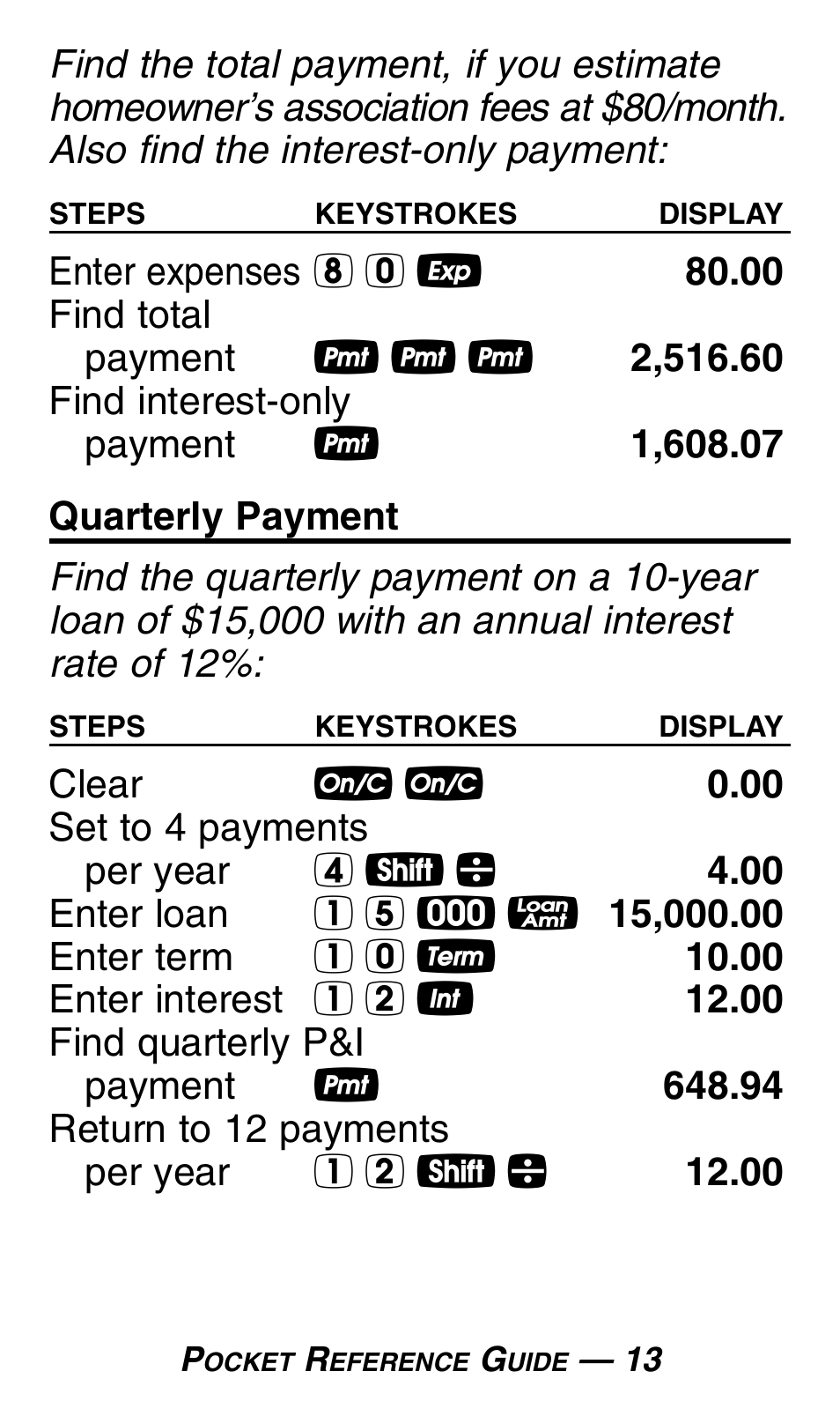 Calculated Industries 3430 Pocket Reference Guide User Manual | Page 17 / 43