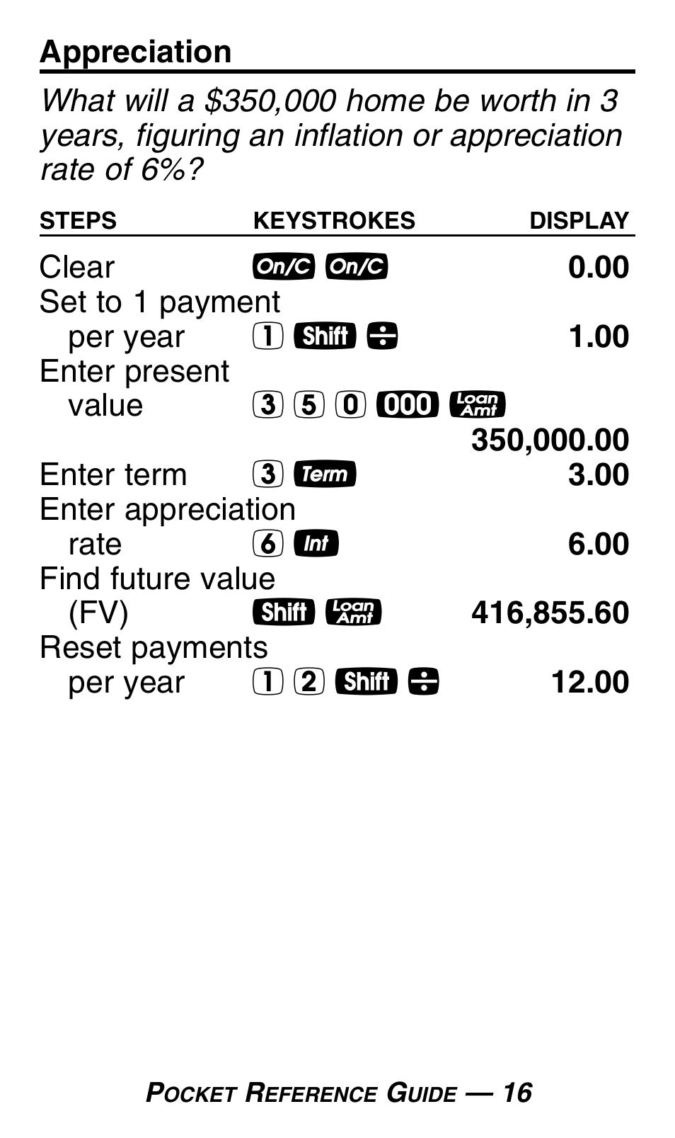 Calculated Industries 3430 Pocket Reference Guide User Manual | Page 20 / 43