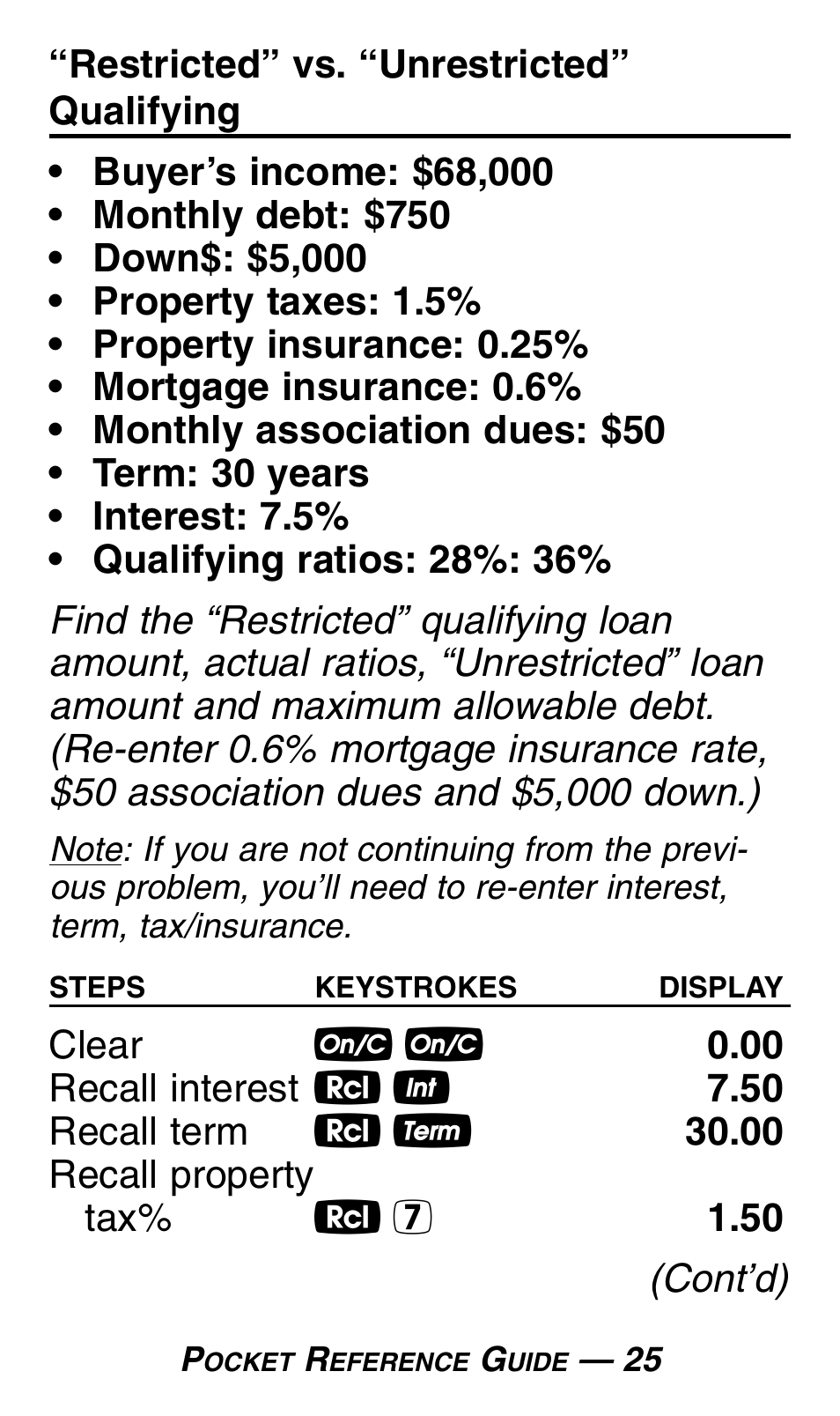 Calculated Industries 3430 Pocket Reference Guide User Manual | Page 29 / 43