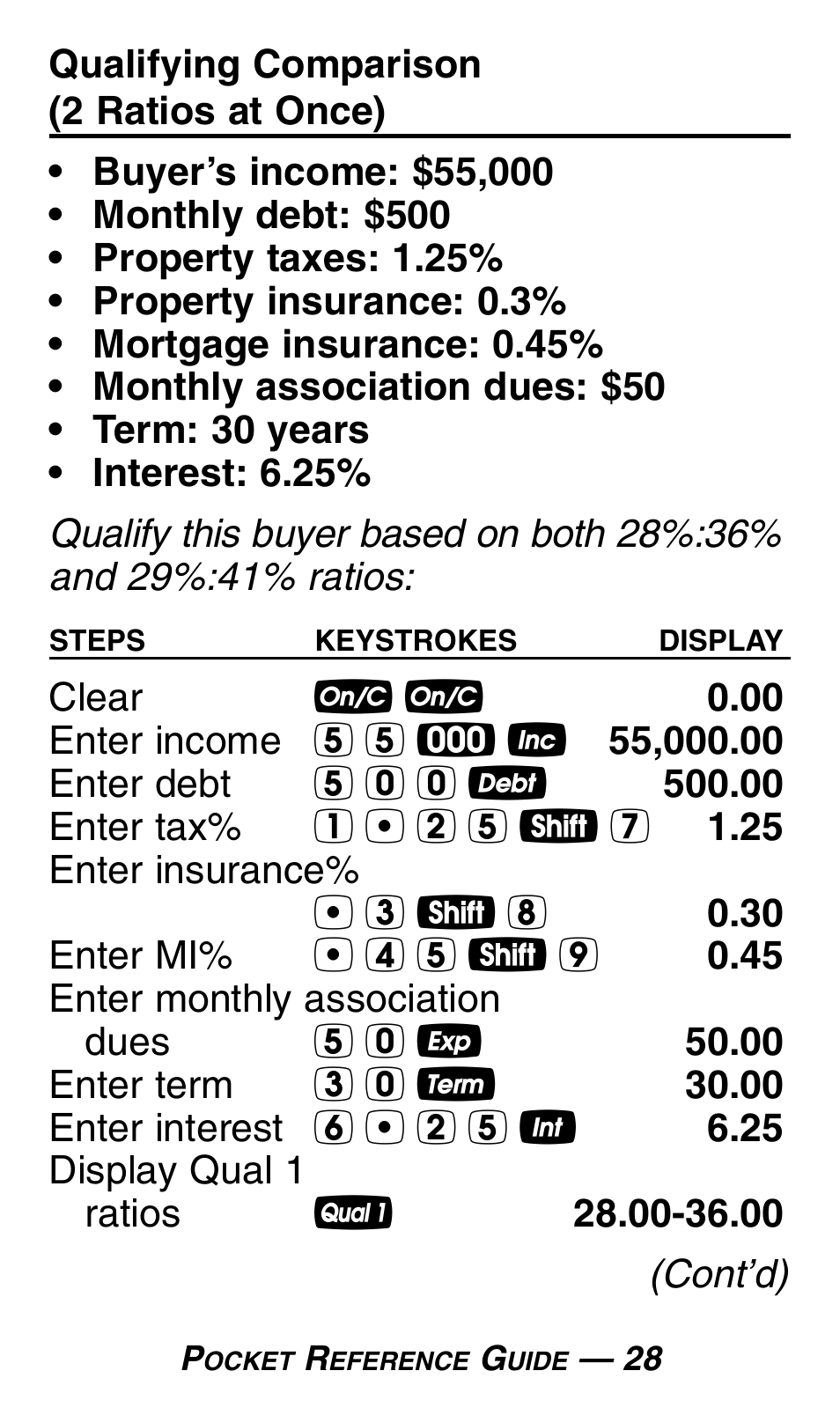 Calculated Industries 3430 Pocket Reference Guide User Manual | Page 32 / 43