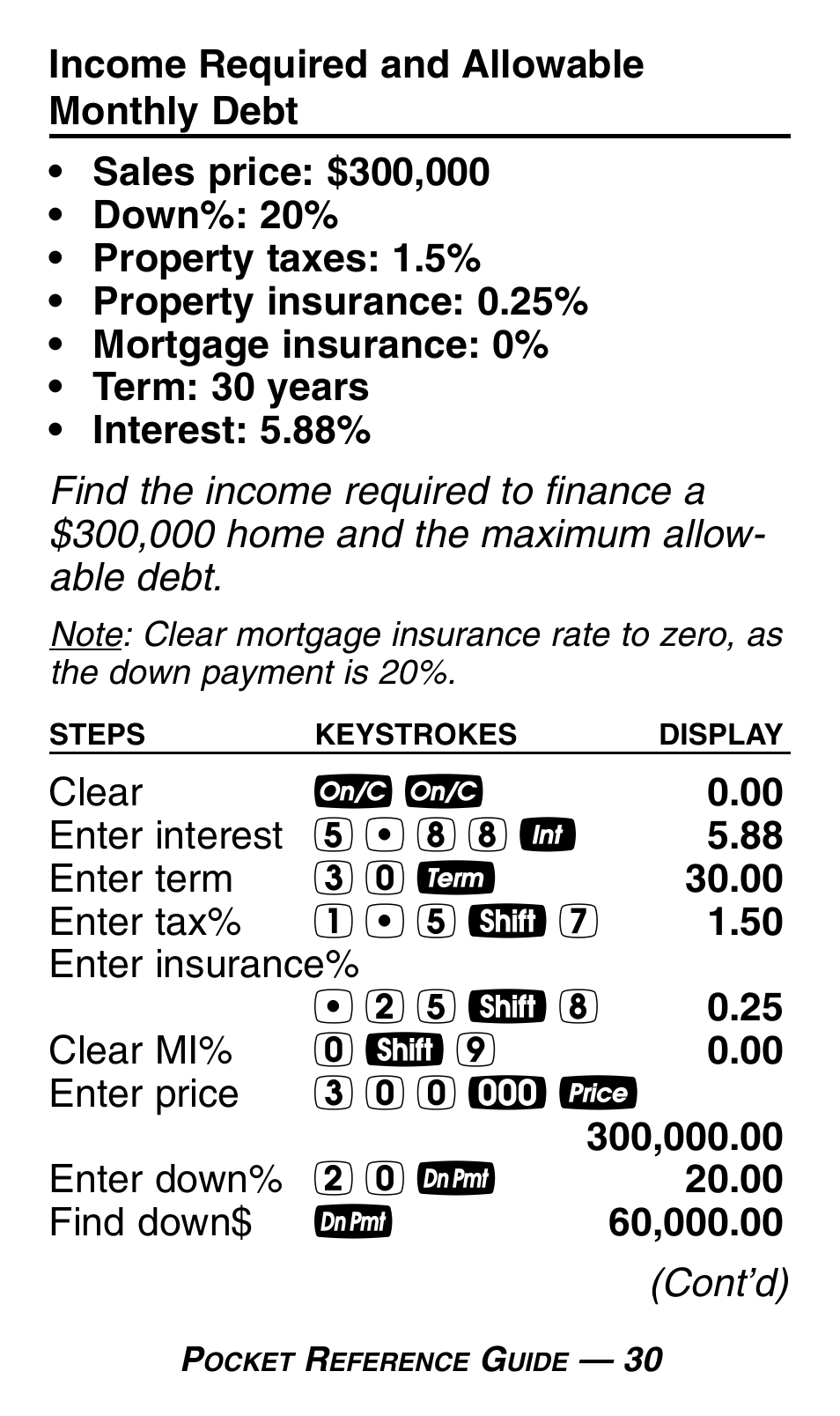 Calculated Industries 3430 Pocket Reference Guide User Manual | Page 34 / 43