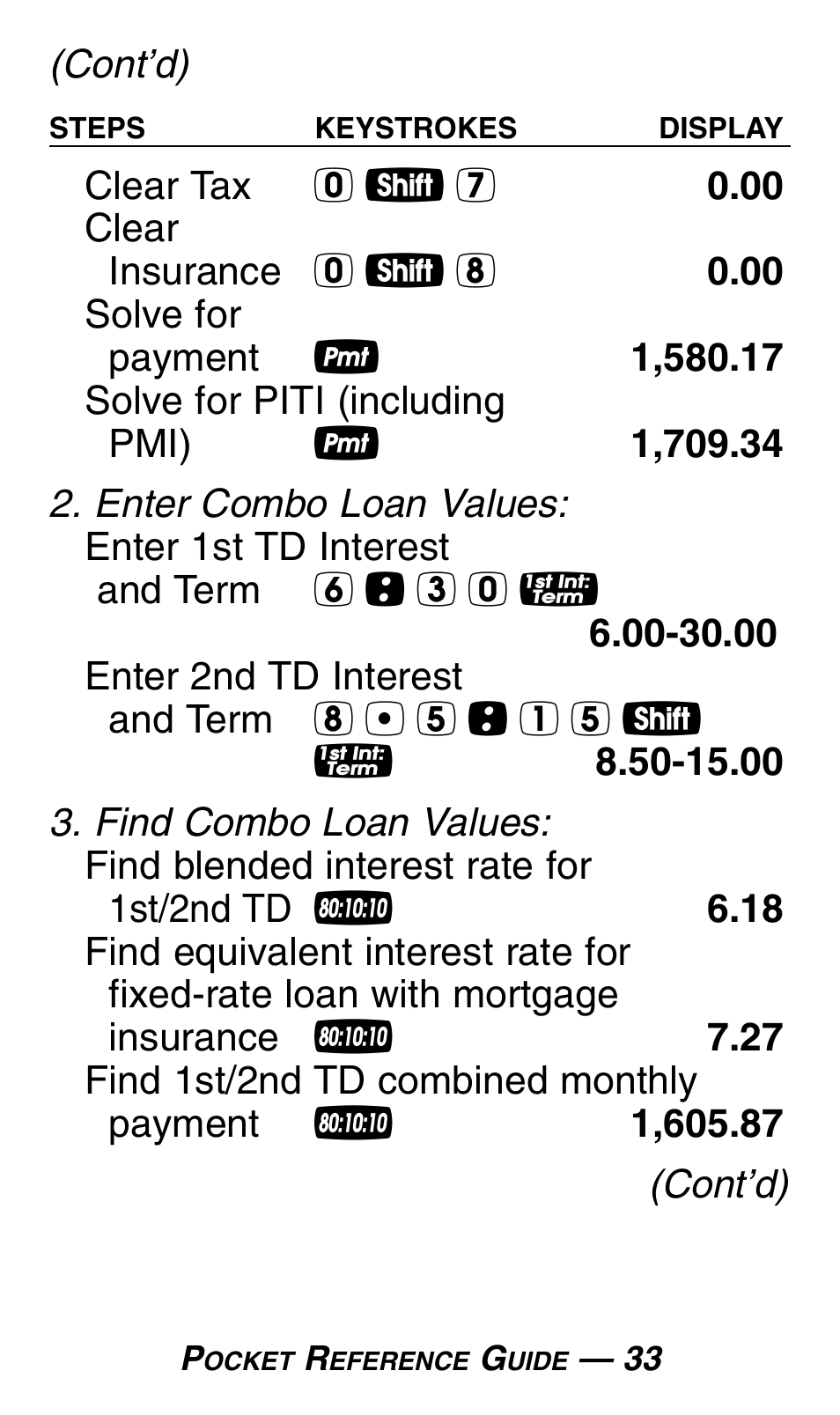 Calculated Industries 3430 Pocket Reference Guide User Manual | Page 37 / 43