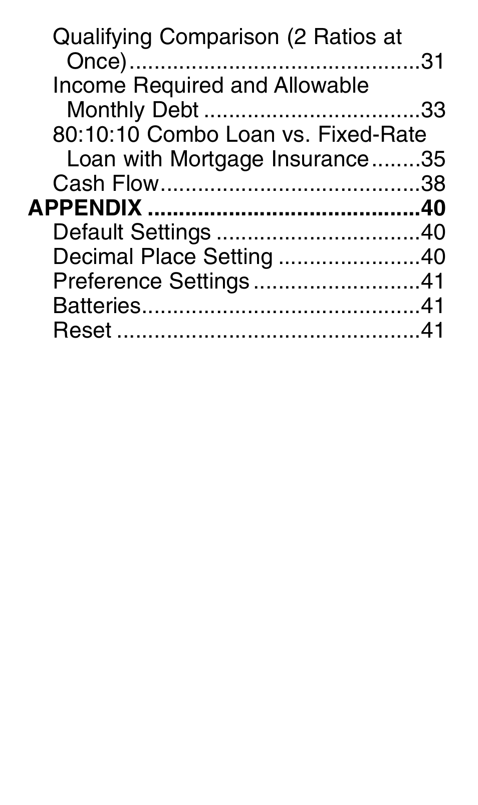 Calculated Industries 3430 Pocket Reference Guide User Manual | Page 4 / 43