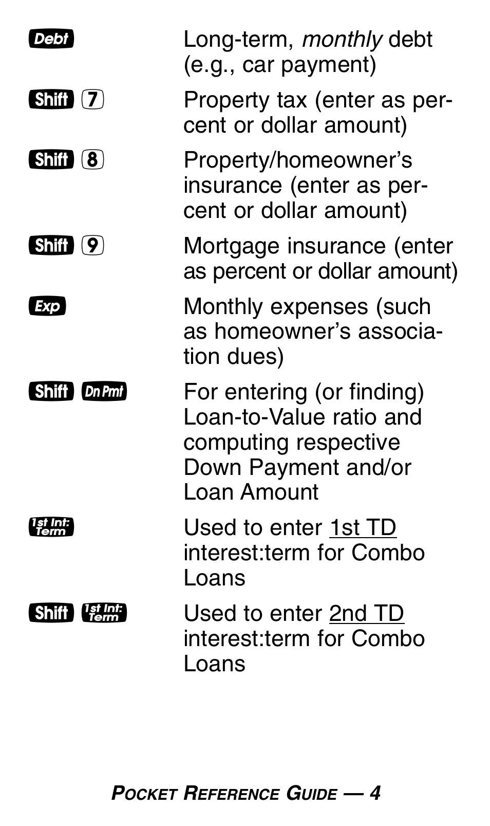 Calculated Industries 3430 Pocket Reference Guide User Manual | Page 8 / 43