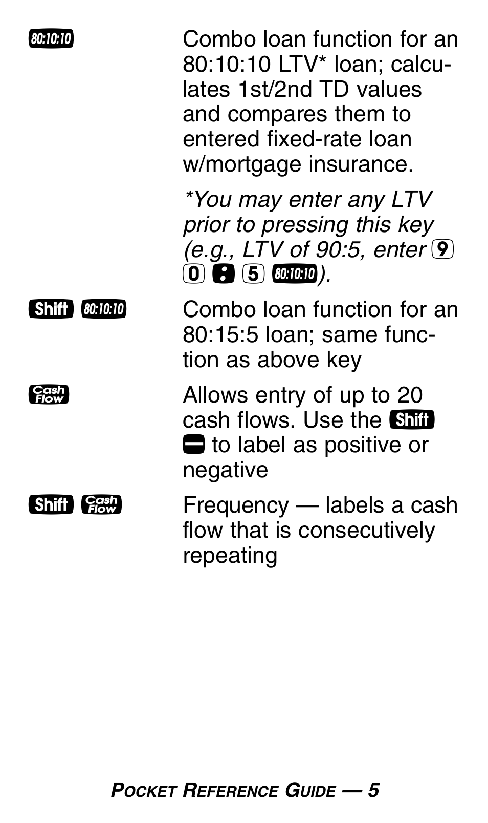 Calculated Industries 3430 Pocket Reference Guide User Manual | Page 9 / 43
