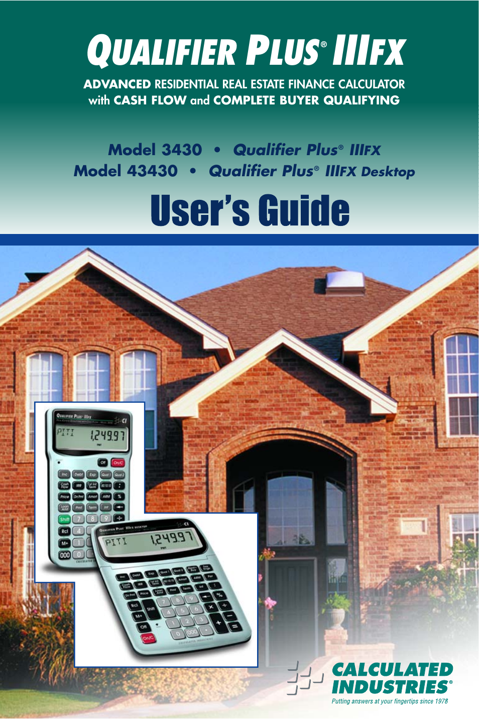 Calculated Industries 3430 User Guide User Manual | 89 pages