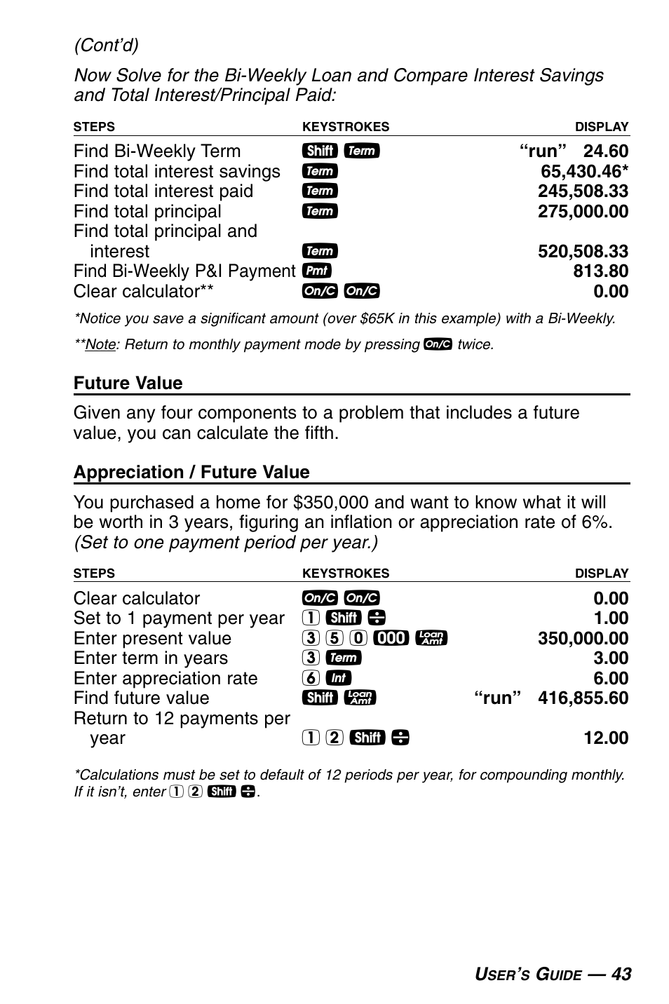 Calculated Industries 3430 User Guide User Manual | Page 44 / 89