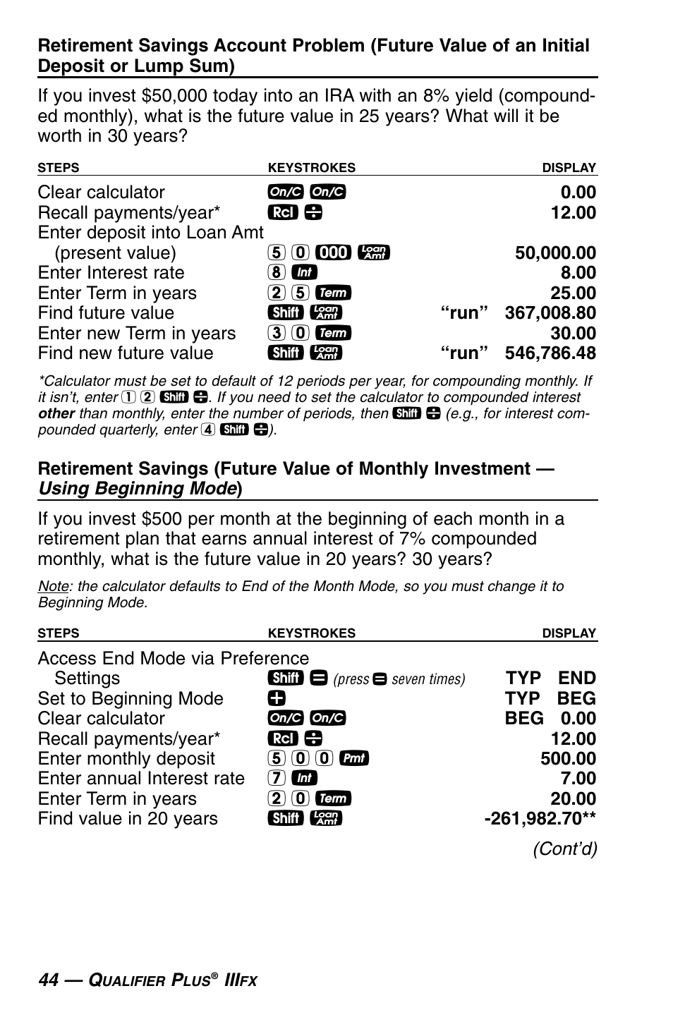 Calculated Industries 3430 User Guide User Manual | Page 45 / 89