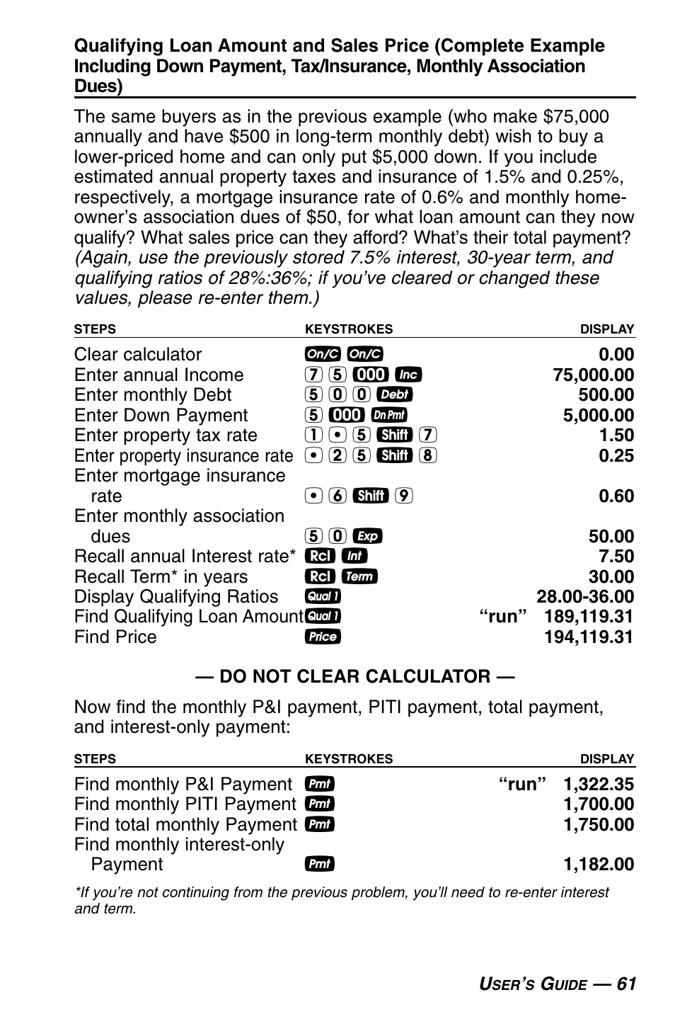 Calculated Industries 3430 User Guide User Manual | Page 62 / 89