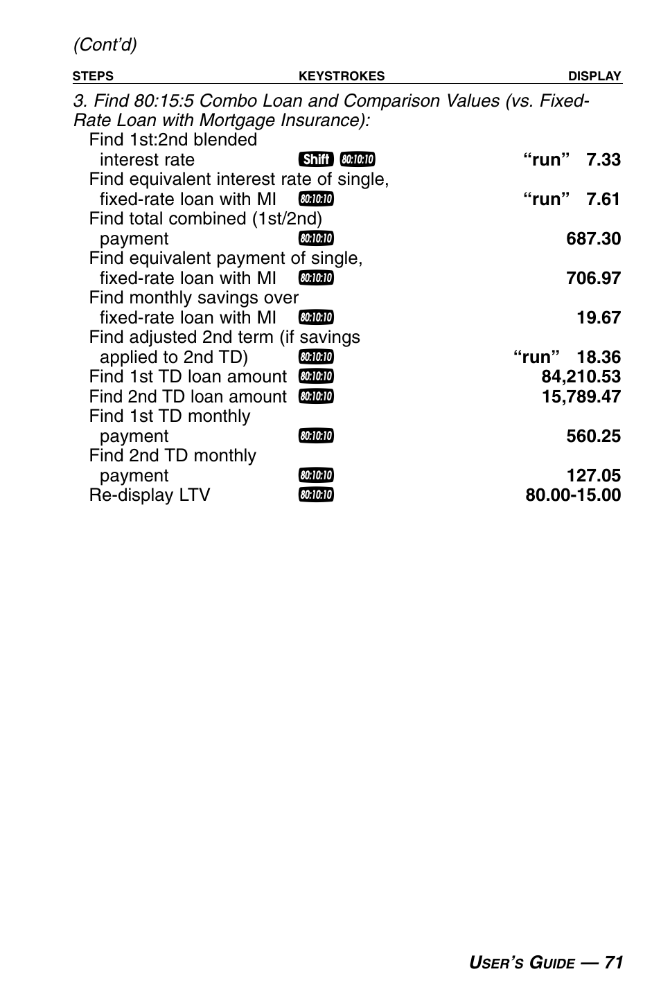 Calculated Industries 3430 User Guide User Manual | Page 72 / 89
