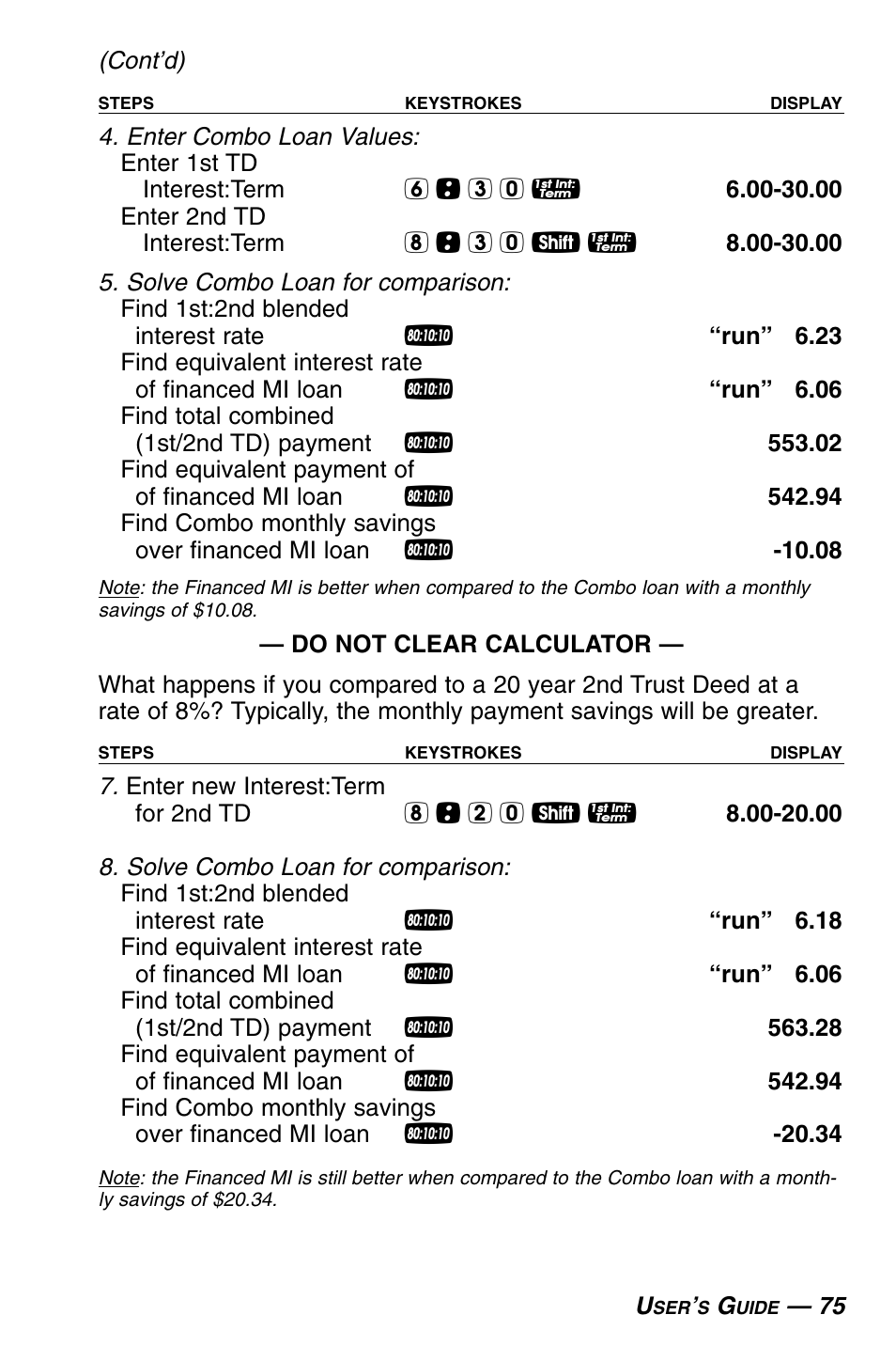 Calculated Industries 3430 User Guide User Manual | Page 76 / 89