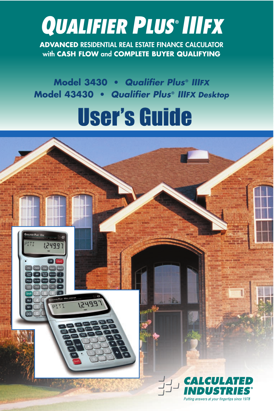 Calculated Industries 3430-KIT User Manual | 89 pages