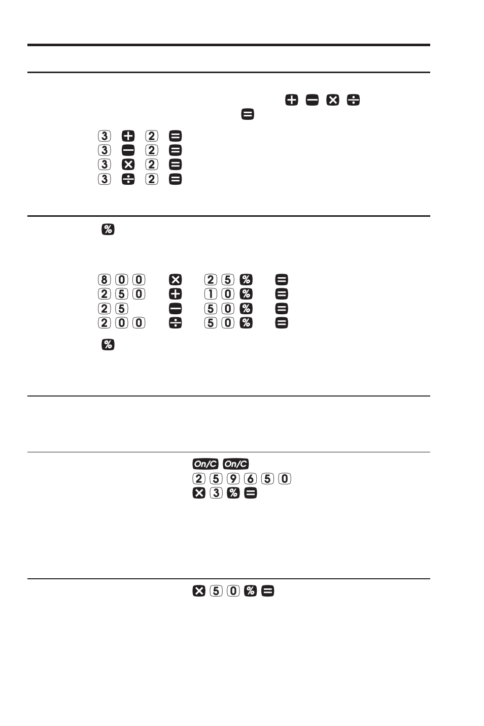 Basic arithmetic examples | Calculated Industries 3430-KIT User Manual | Page 19 / 89