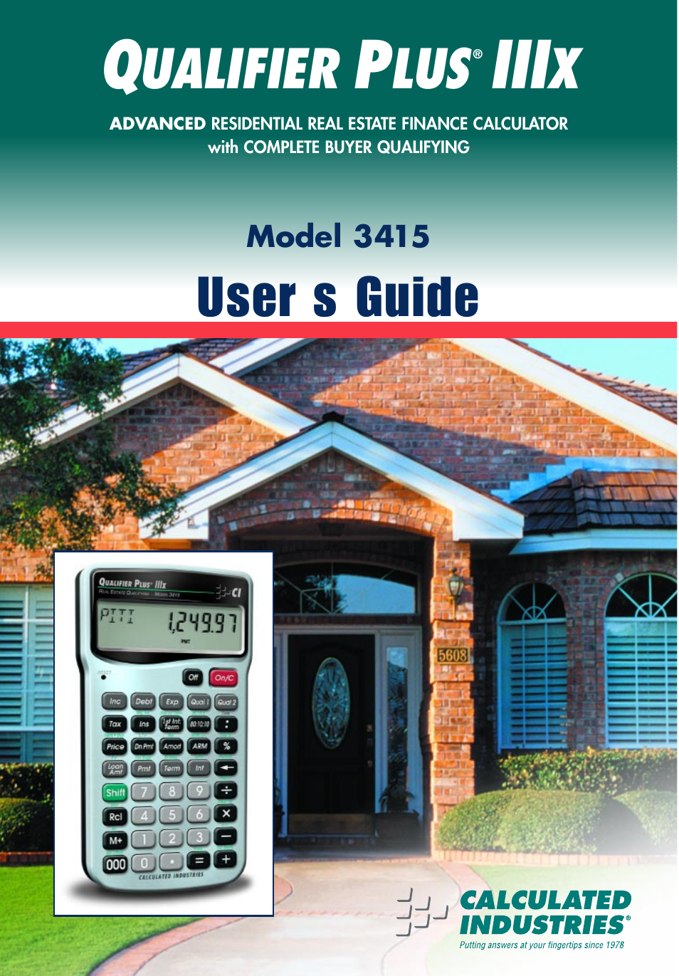 Calculated Industries 3415-KITE-D User Manual | 77 pages