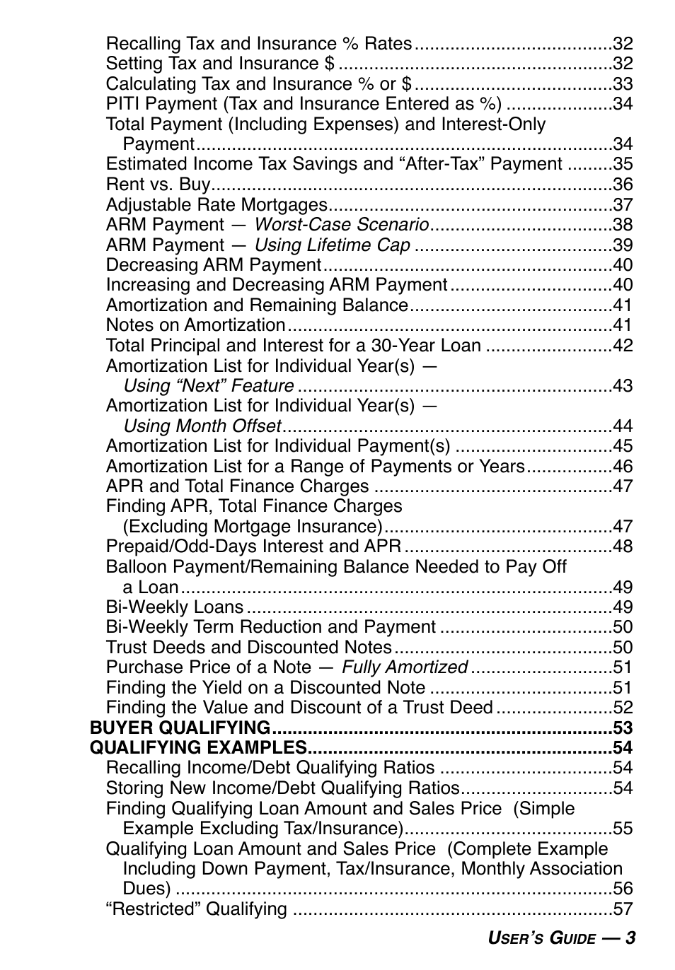 Calculated Industries 3415-KITE-F User Manual | Page 4 / 77