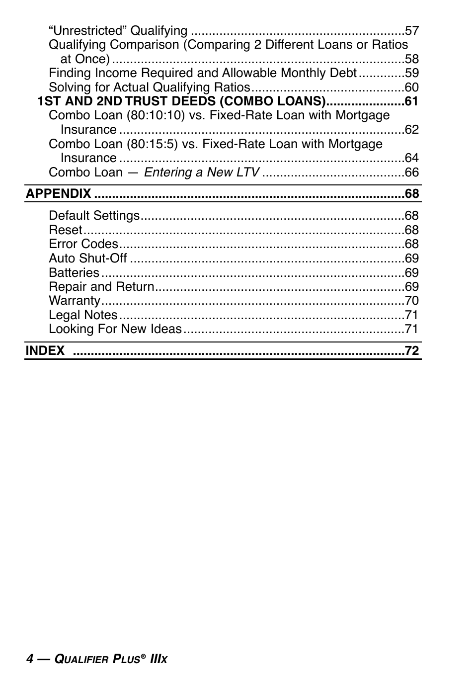 Calculated Industries 3415-KITE-F User Manual | Page 5 / 77