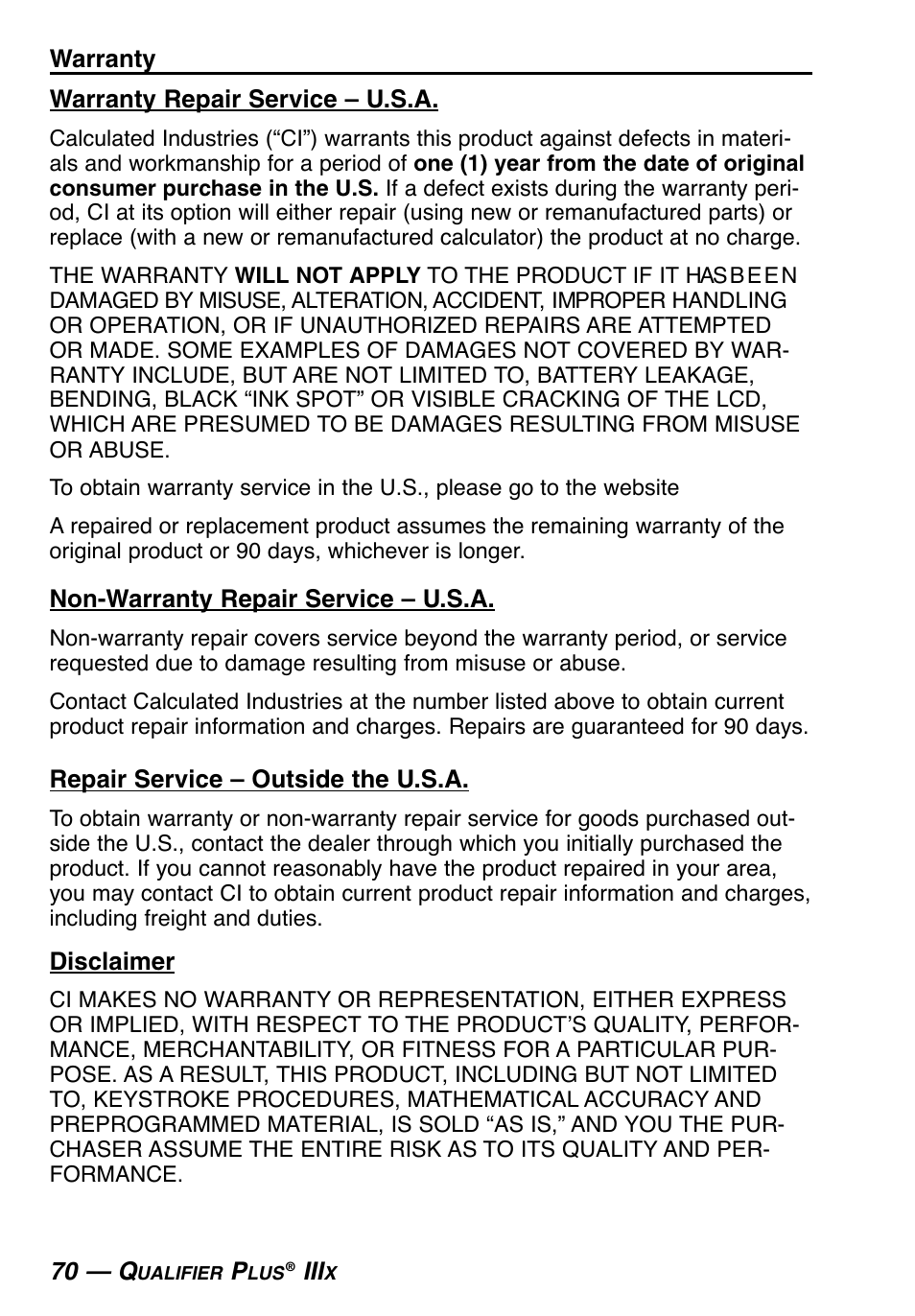 Calculated Industries 3415-KITE-F User Manual | Page 71 / 77