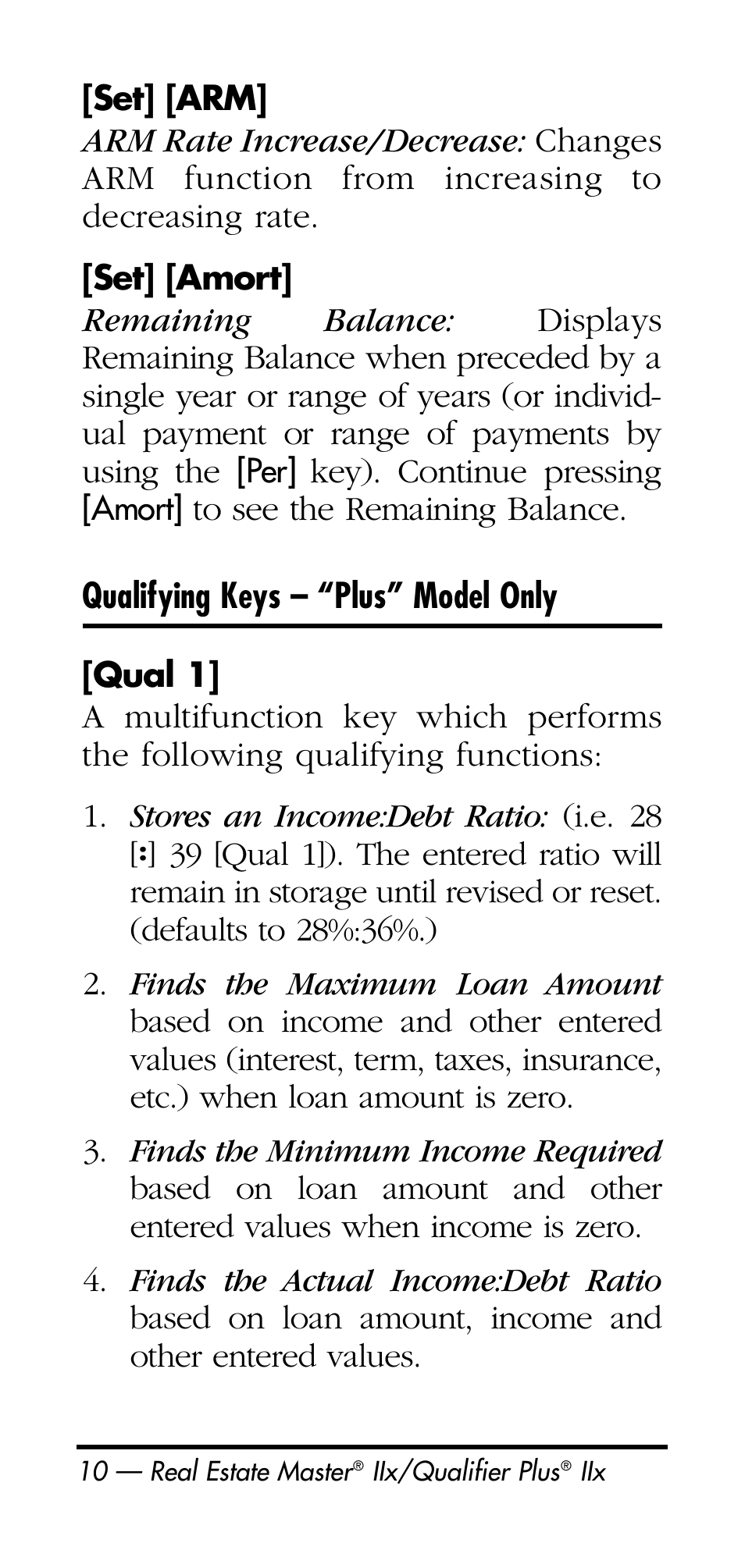 Calculated Industries 3125 User Manual | Page 10 / 64
