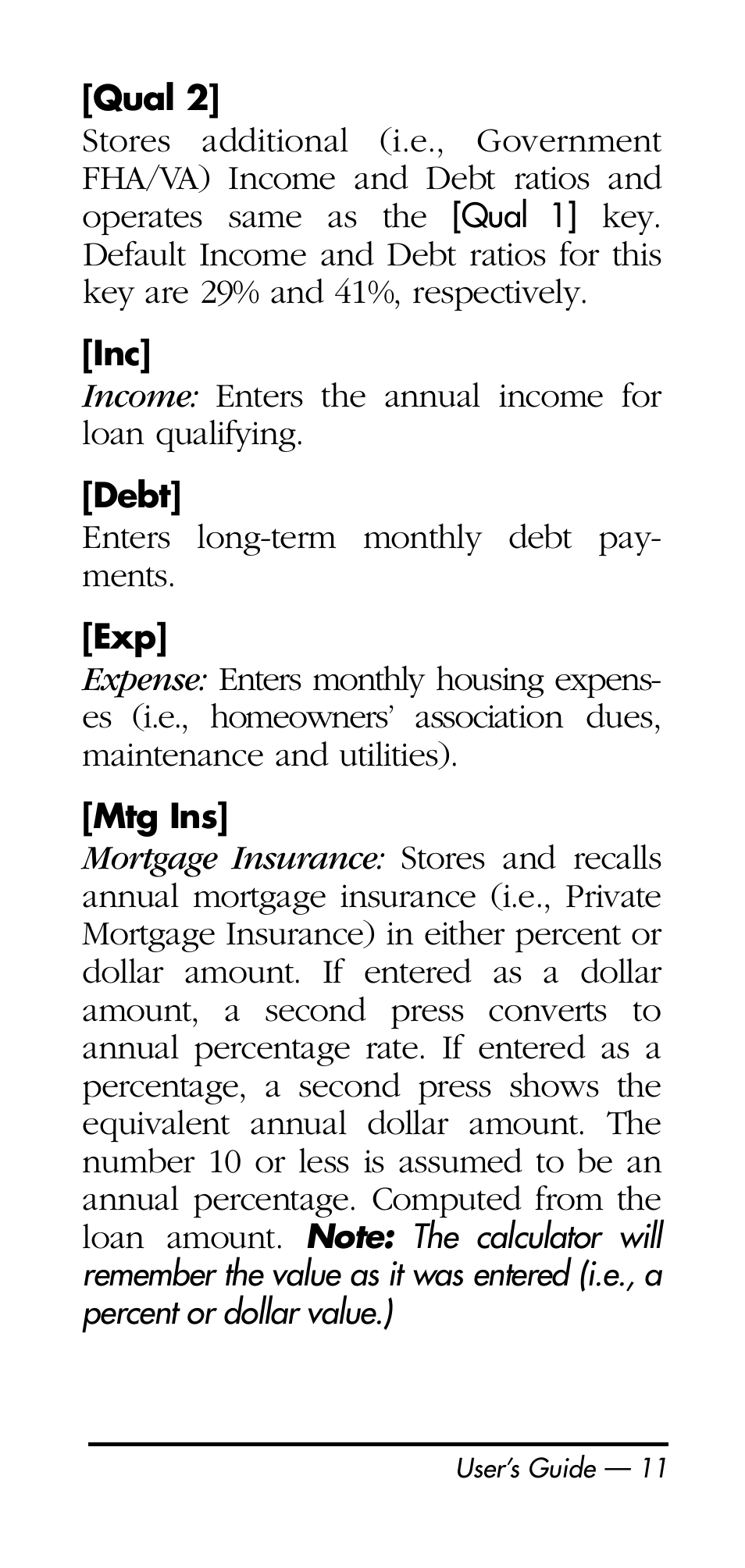 Calculated Industries 3125 User Manual | Page 11 / 64