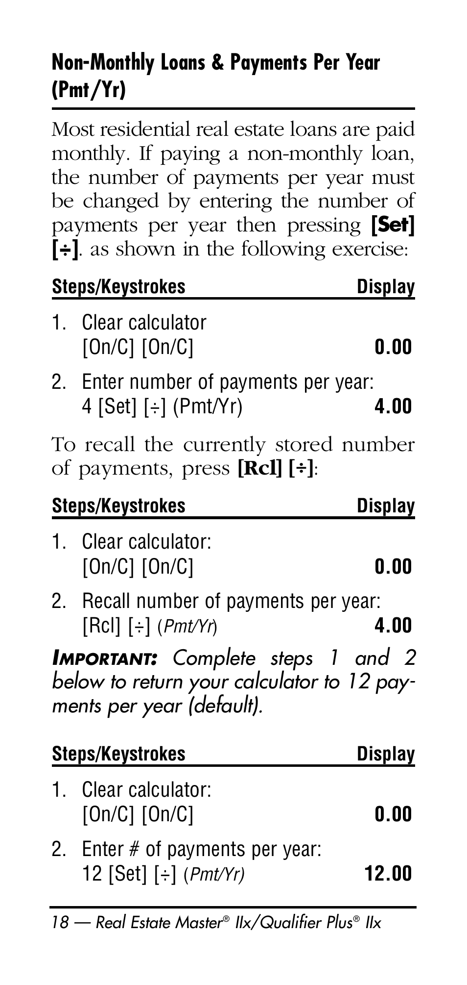 Calculated Industries 3125 User Manual | Page 18 / 64