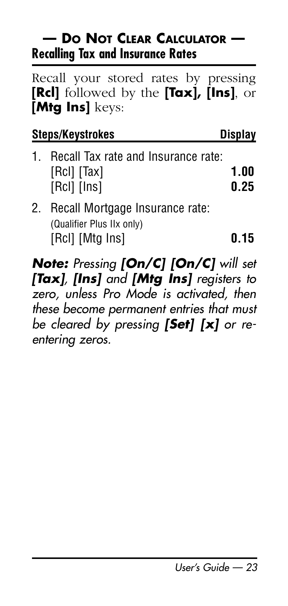 Calculated Industries 3125 User Manual | Page 23 / 64