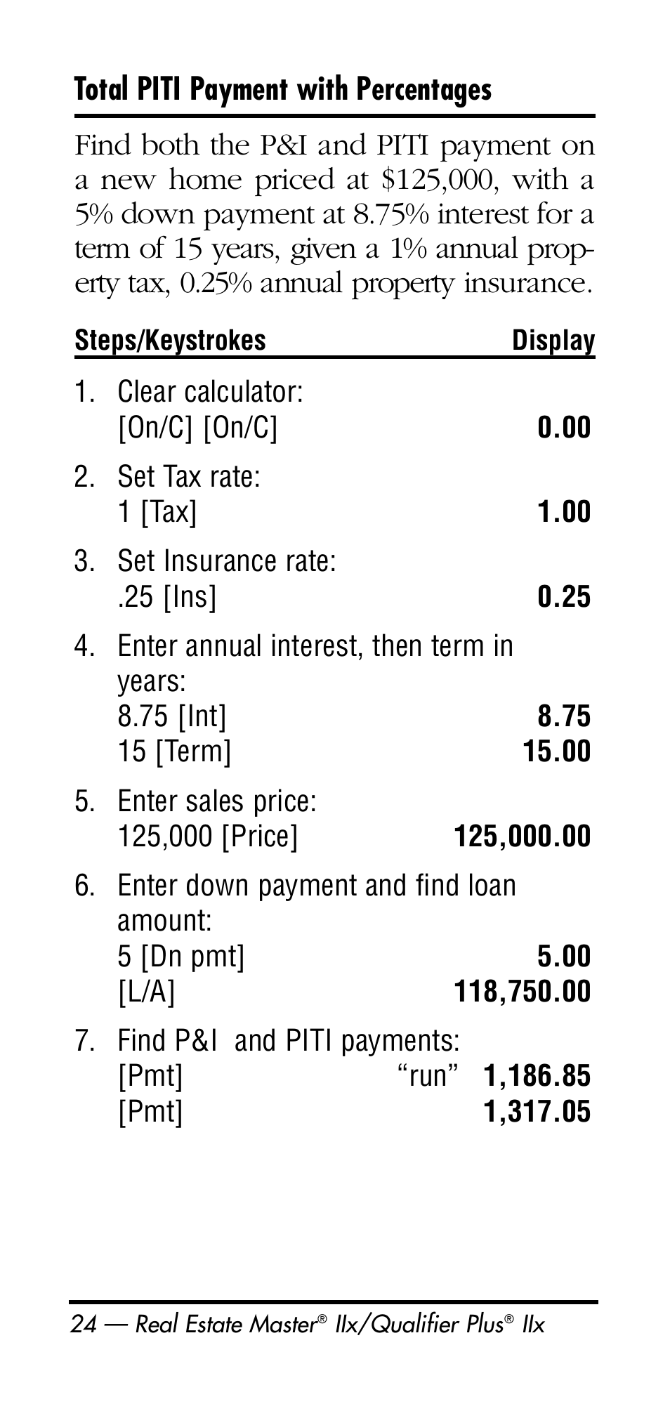 Calculated Industries 3125 User Manual | Page 24 / 64