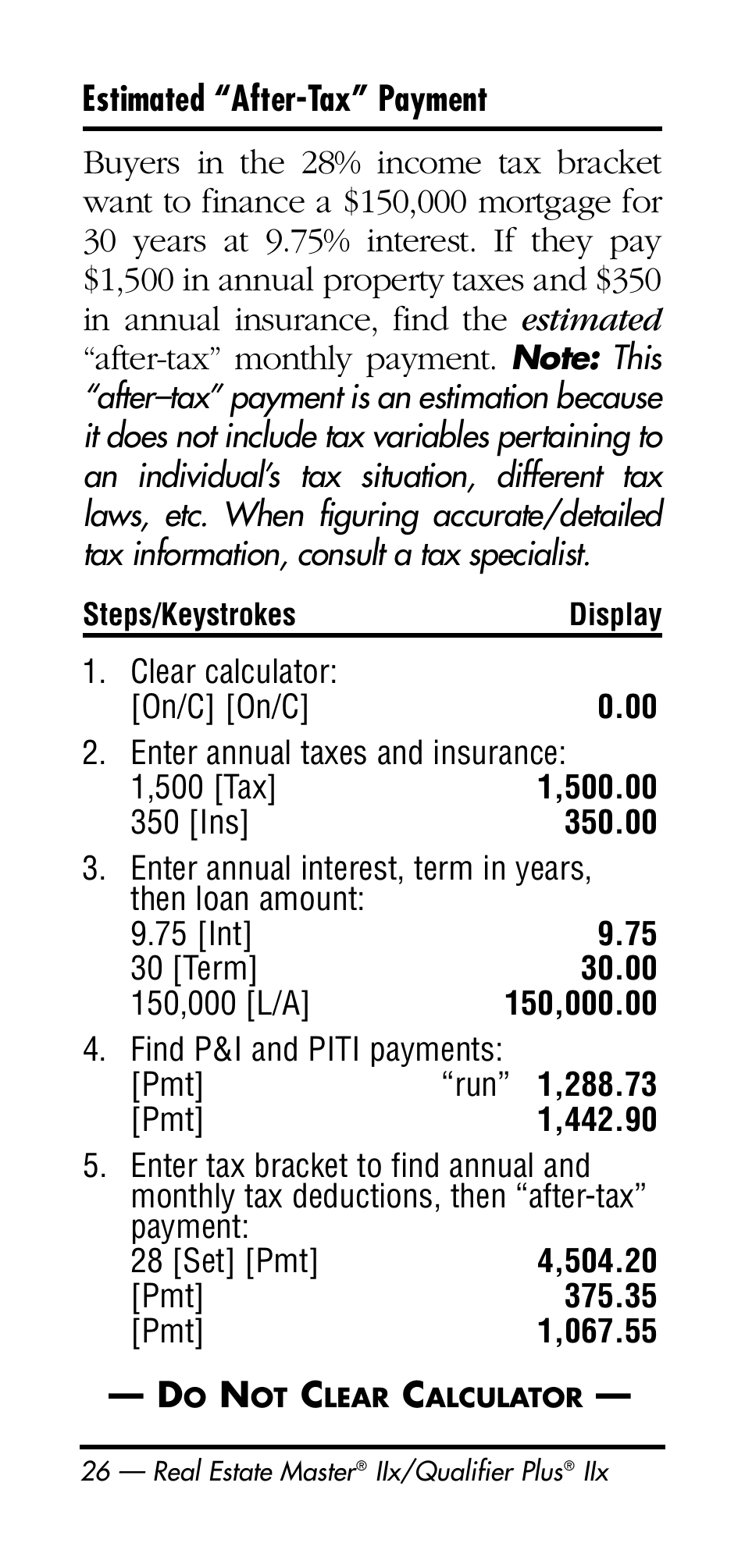 Calculated Industries 3125 User Manual | Page 26 / 64