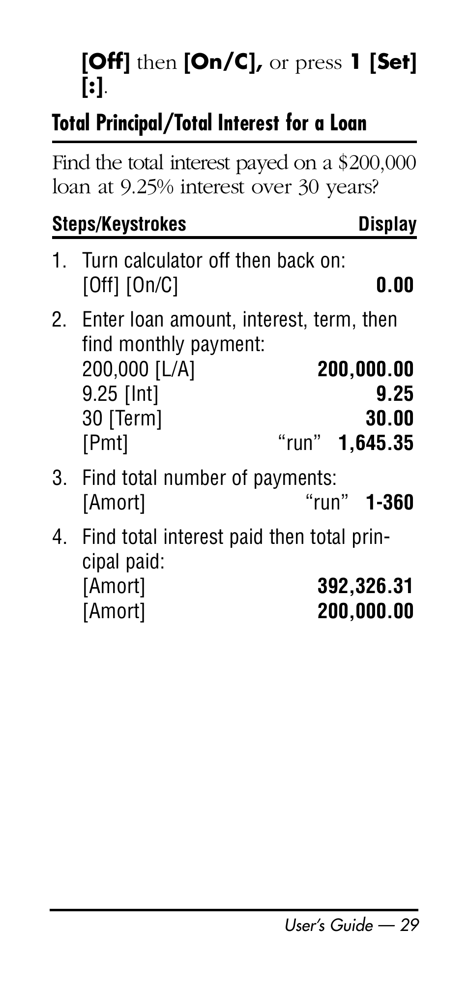 Calculated Industries 3125 User Manual | Page 29 / 64