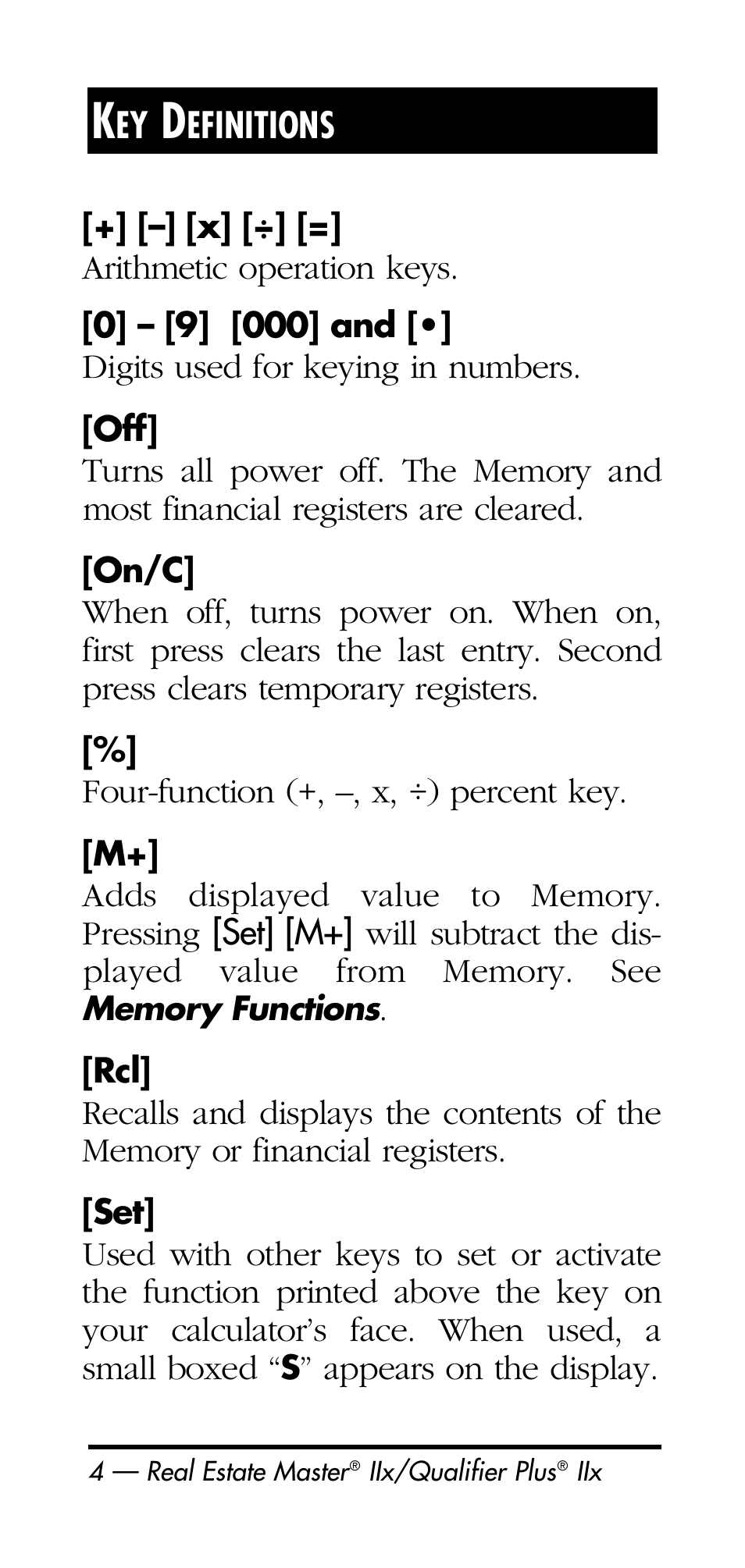 Calculated Industries 3125 User Manual | Page 4 / 64