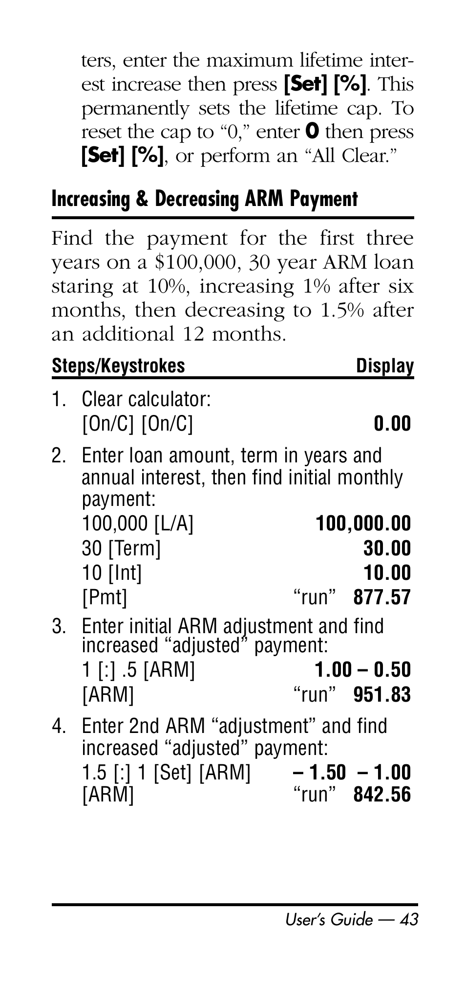 Calculated Industries 3125 User Manual | Page 43 / 64