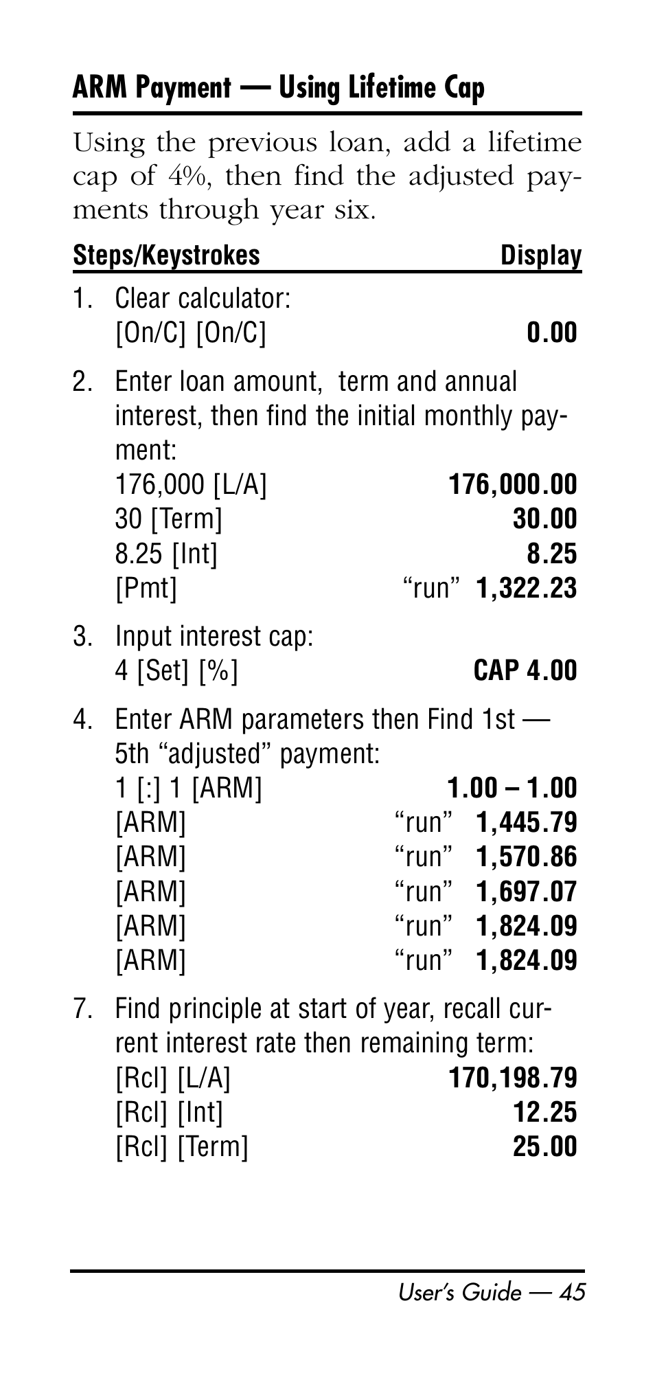 Calculated Industries 3125 User Manual | Page 45 / 64