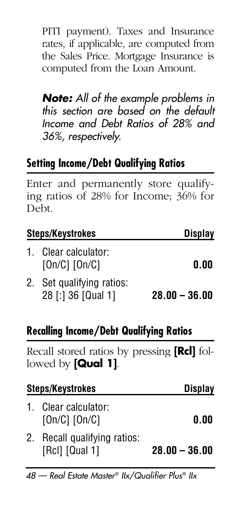 Calculated Industries 3125 User Manual | Page 48 / 64