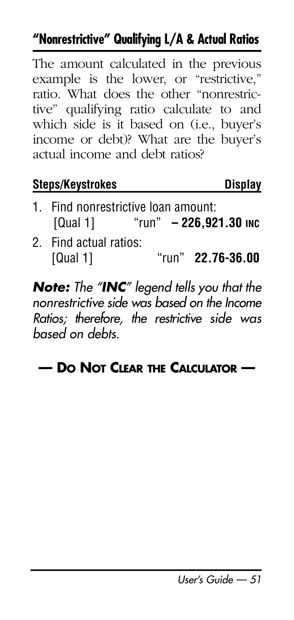 Calculated Industries 3125 User Manual | Page 51 / 64