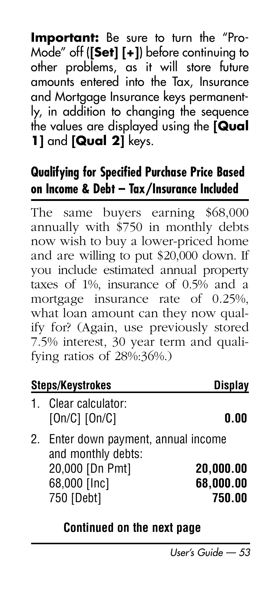 Calculated Industries 3125 User Manual | Page 53 / 64