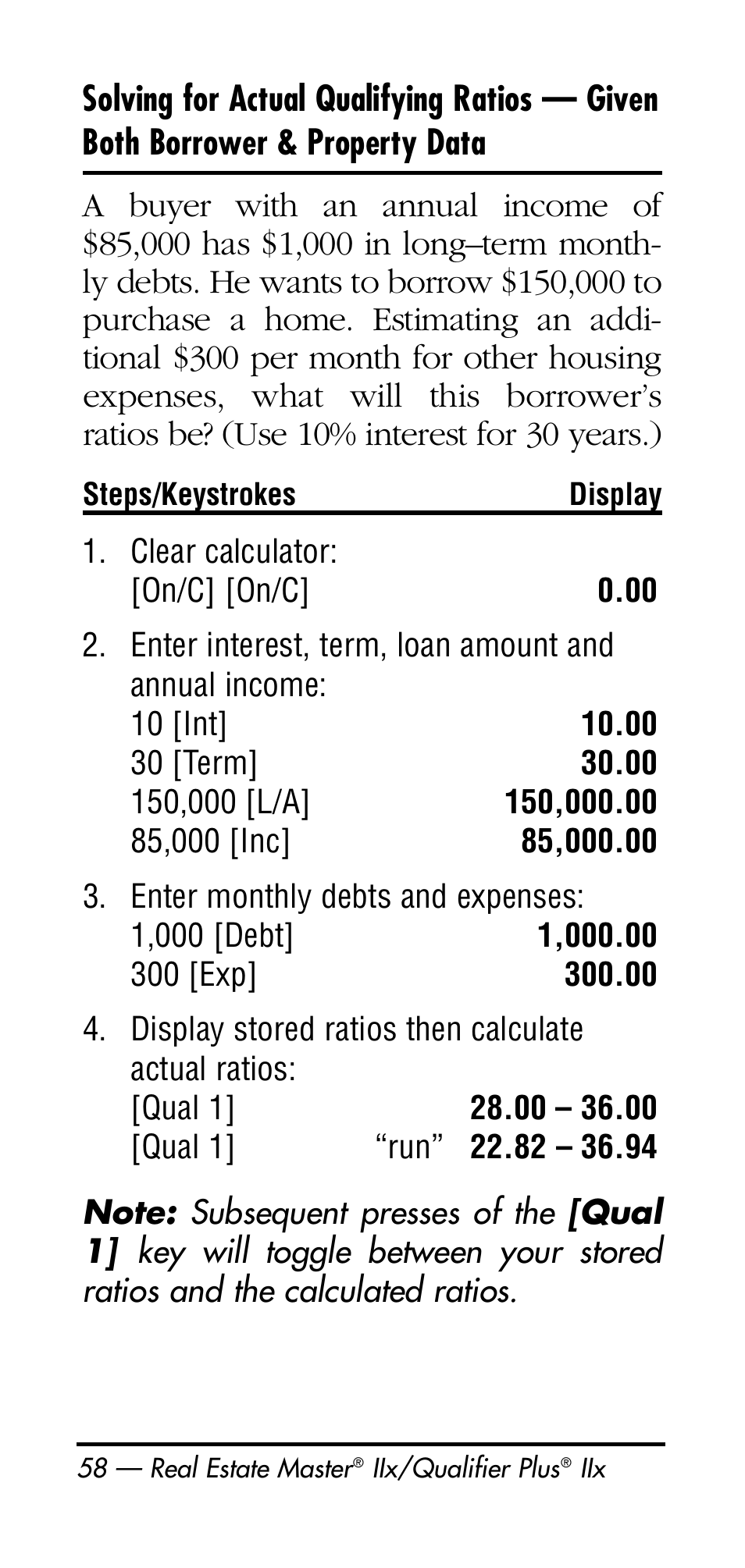 Calculated Industries 3125 User Manual | Page 58 / 64