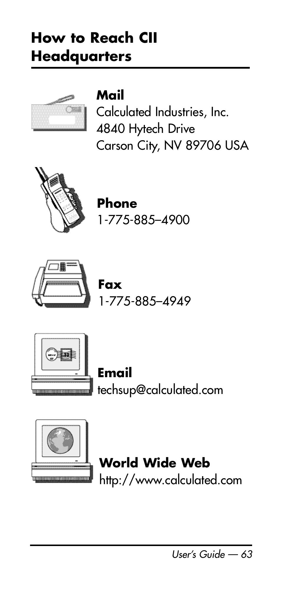 Calculated Industries 3125 User Manual | Page 63 / 64