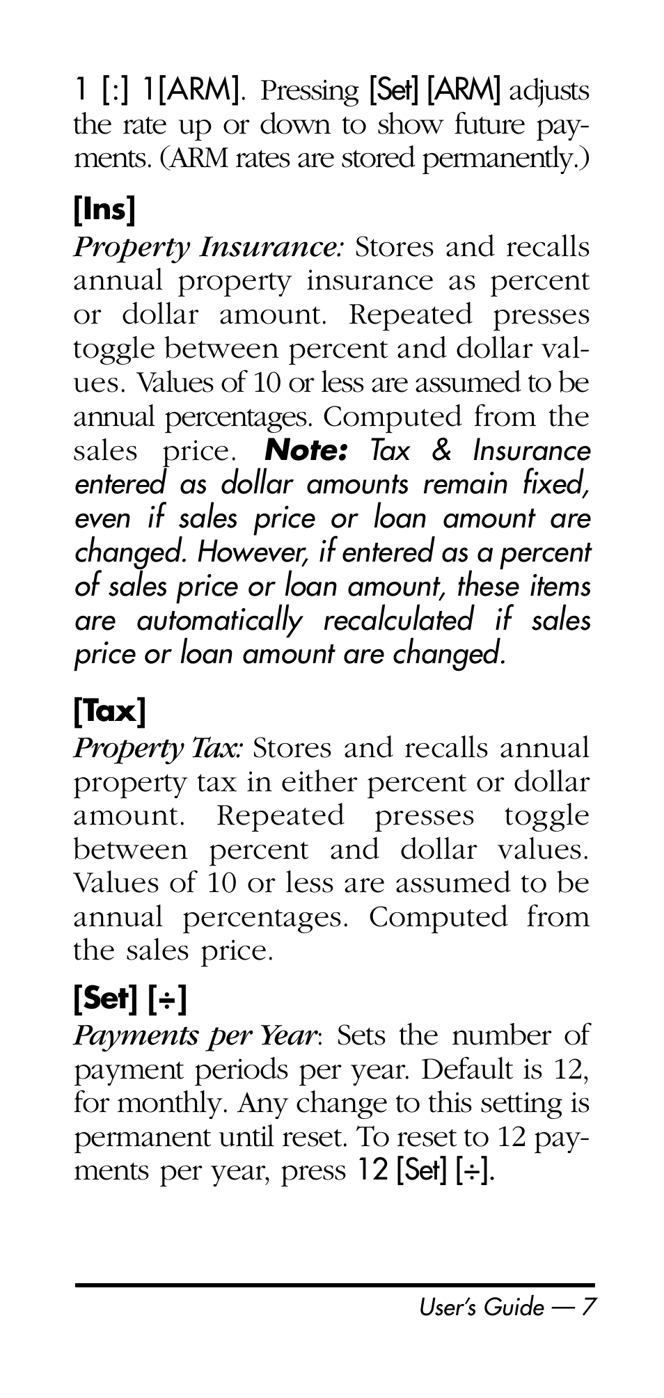 Calculated Industries 3125 User Manual | Page 7 / 64